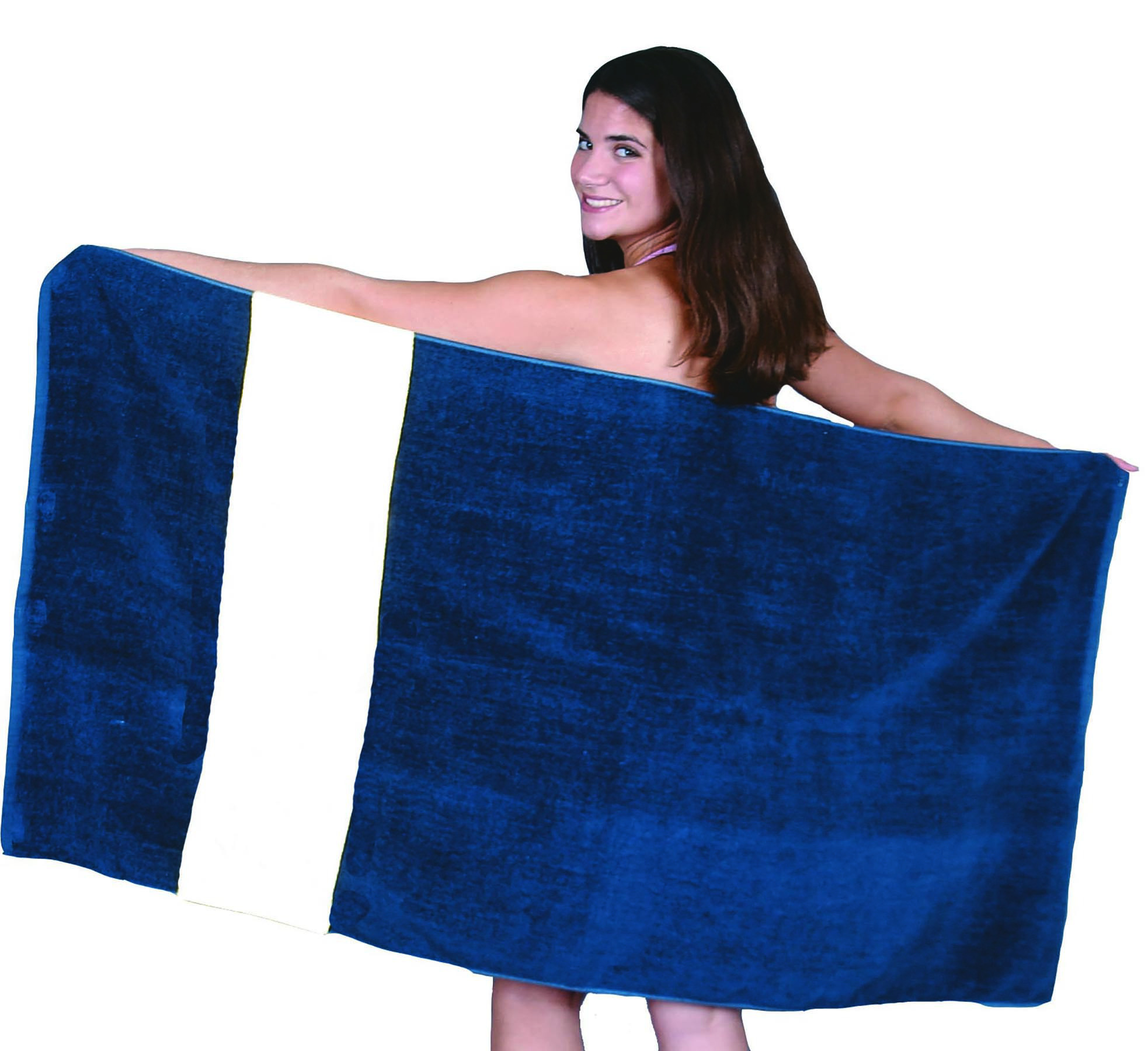Classic Rugby Stripe Beach/Bath Towel 3