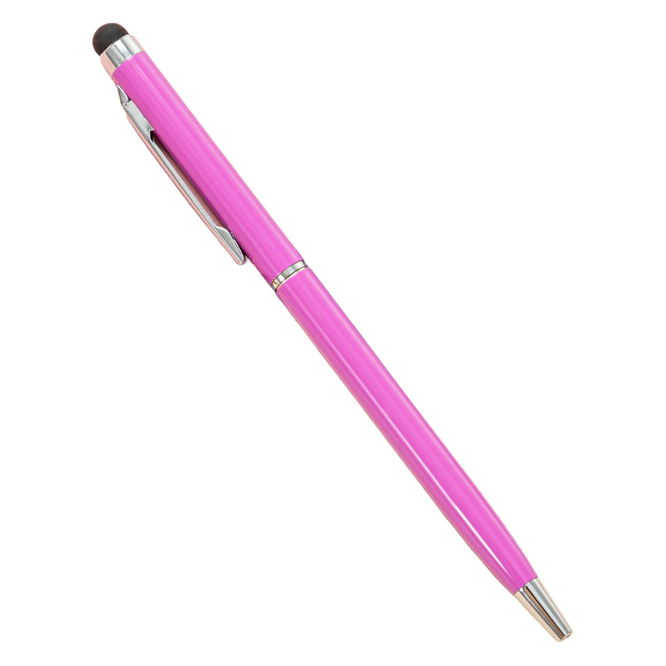 Twist Action Metal Ballpoint Pen W/ Stylus 12