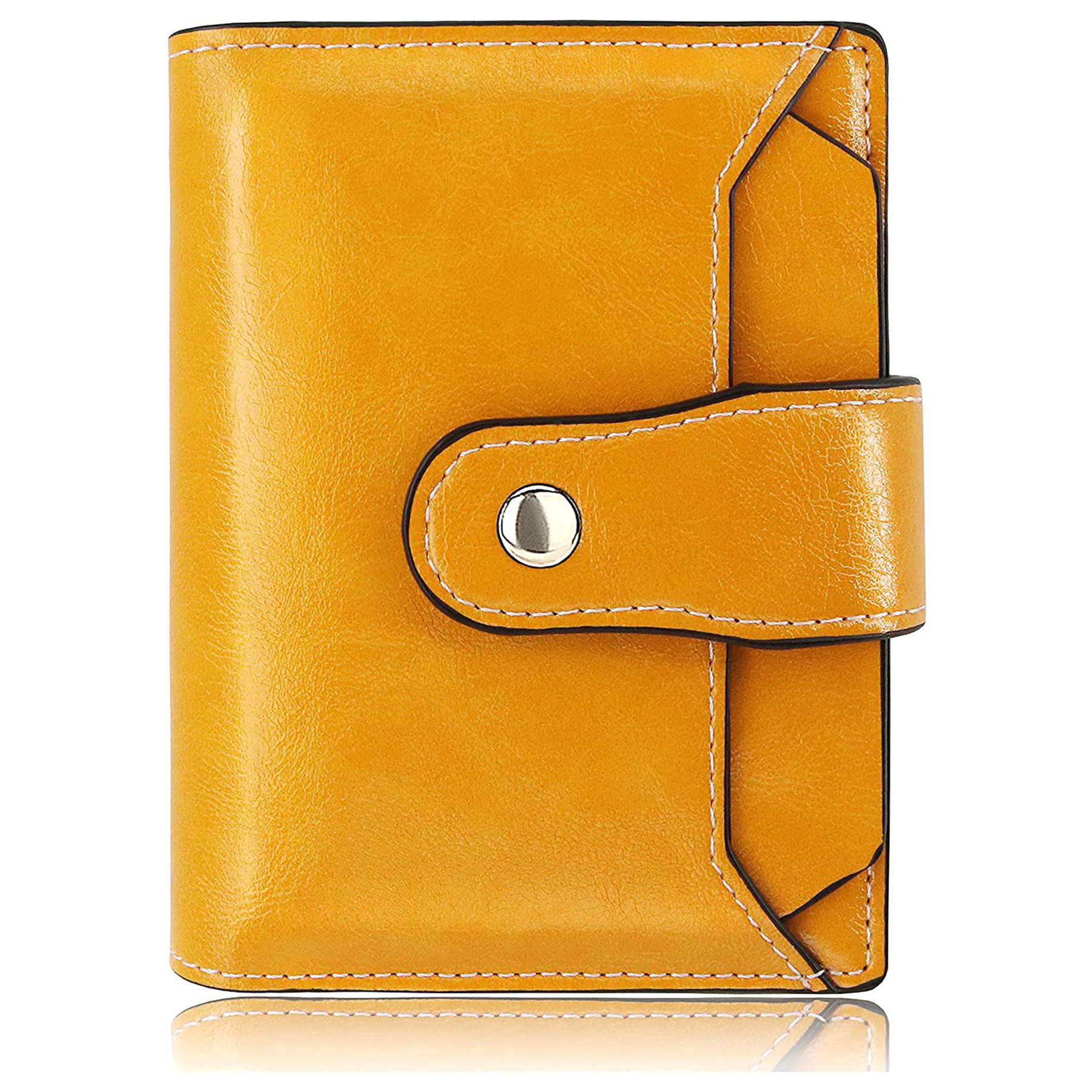 Leather Pocket Wallet Card Case Purse 4