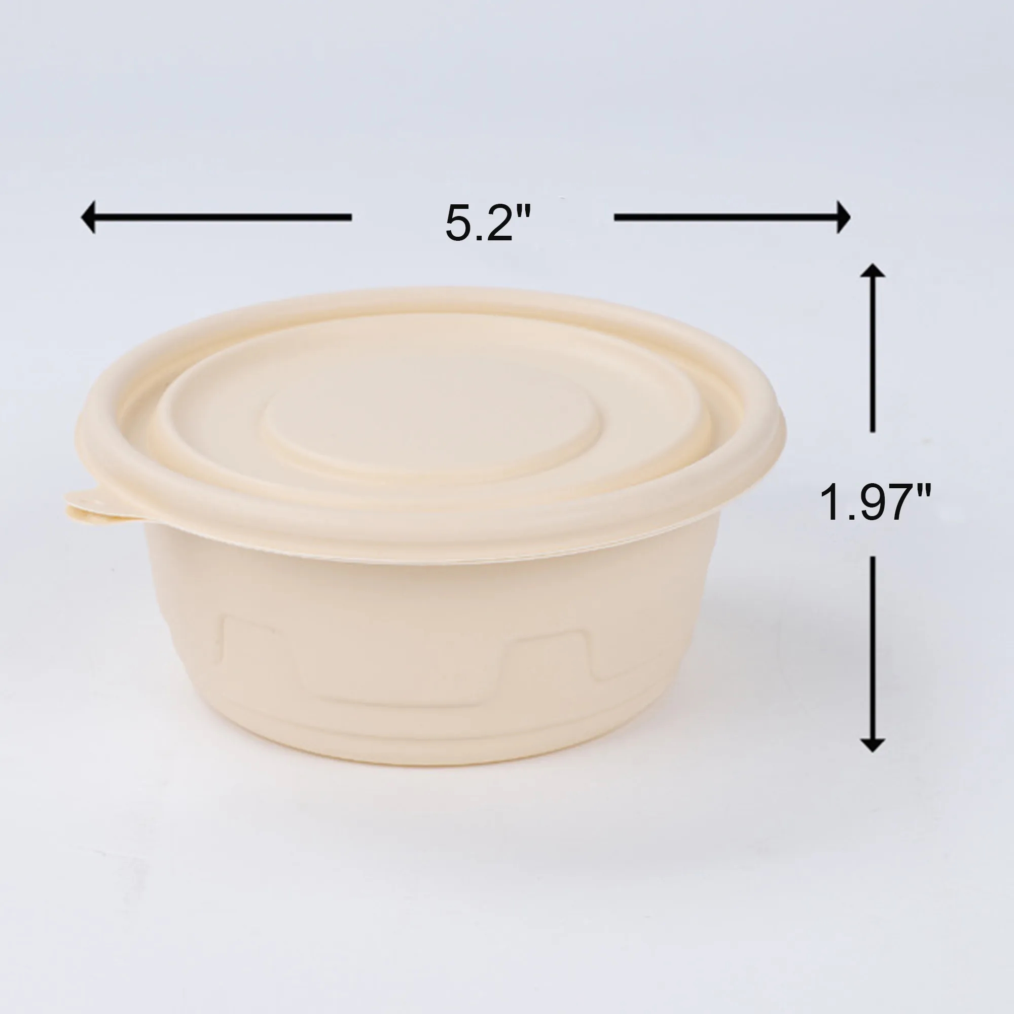 Round Biodegradable Food Bowl 2