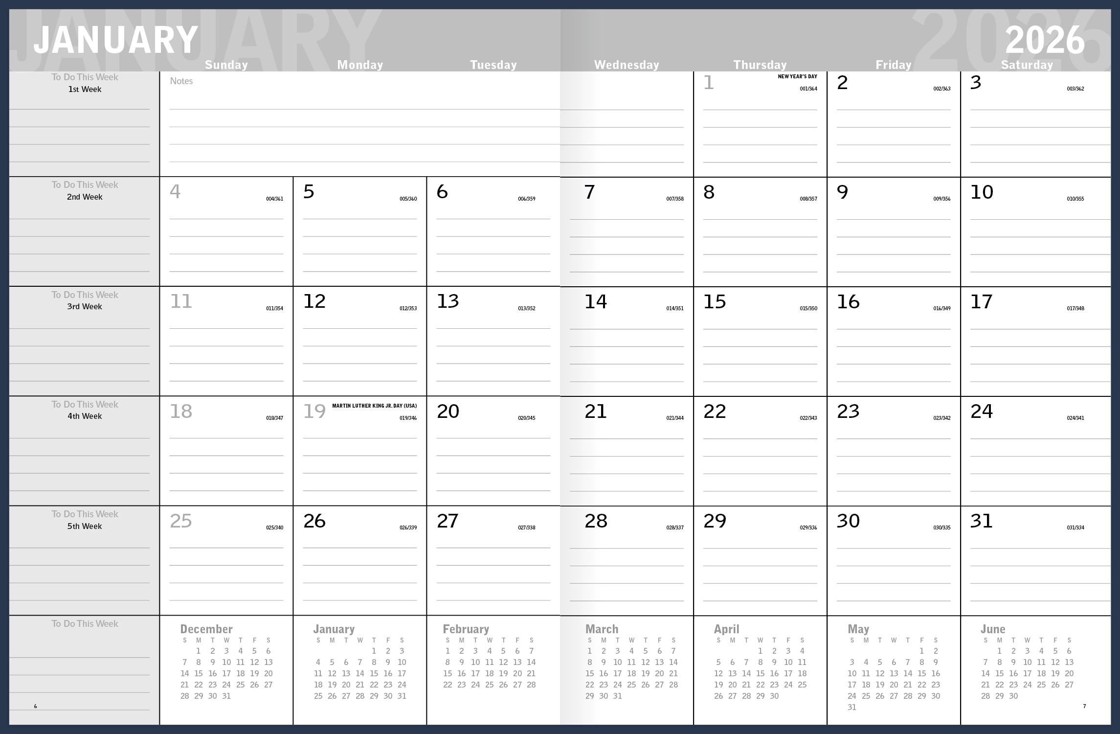 Triumph® Calendars Classic Monthly Planner 58