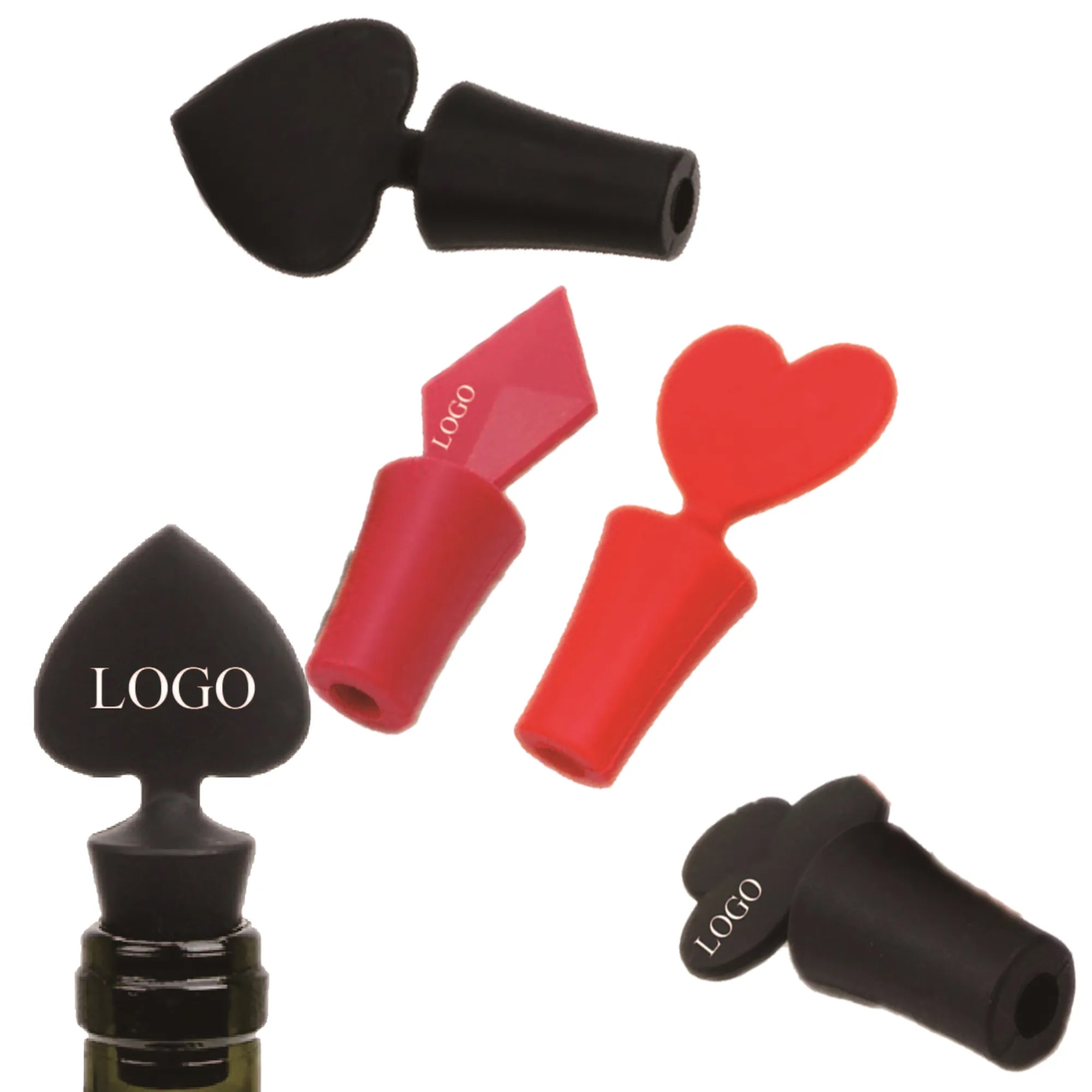 Poker Shape Silicone Wine Stopper 2