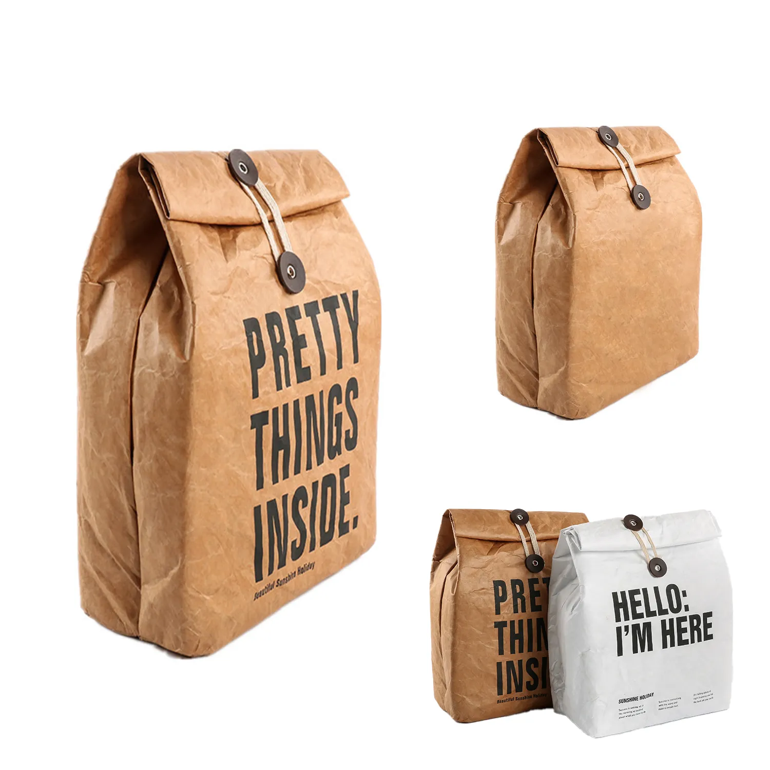 Reusable Freezable Brown Paper Lunch Bag 2