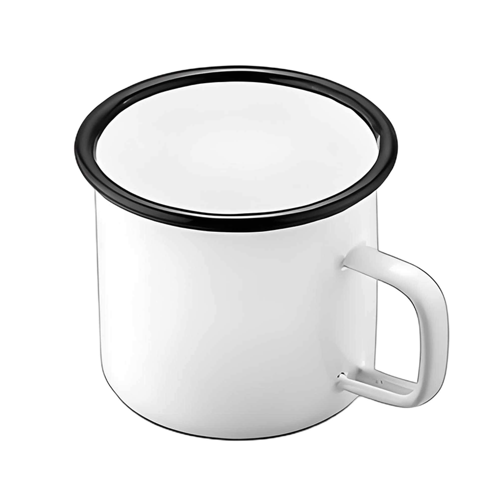 10oz White Ceramic Coffee Mug 8
