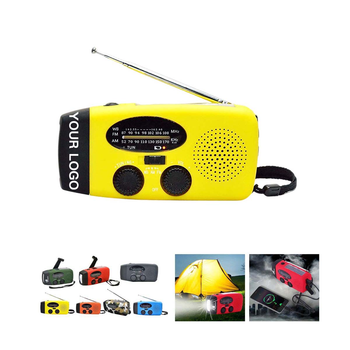 Multi Function Emergency Radio with Solar Power Option 4
