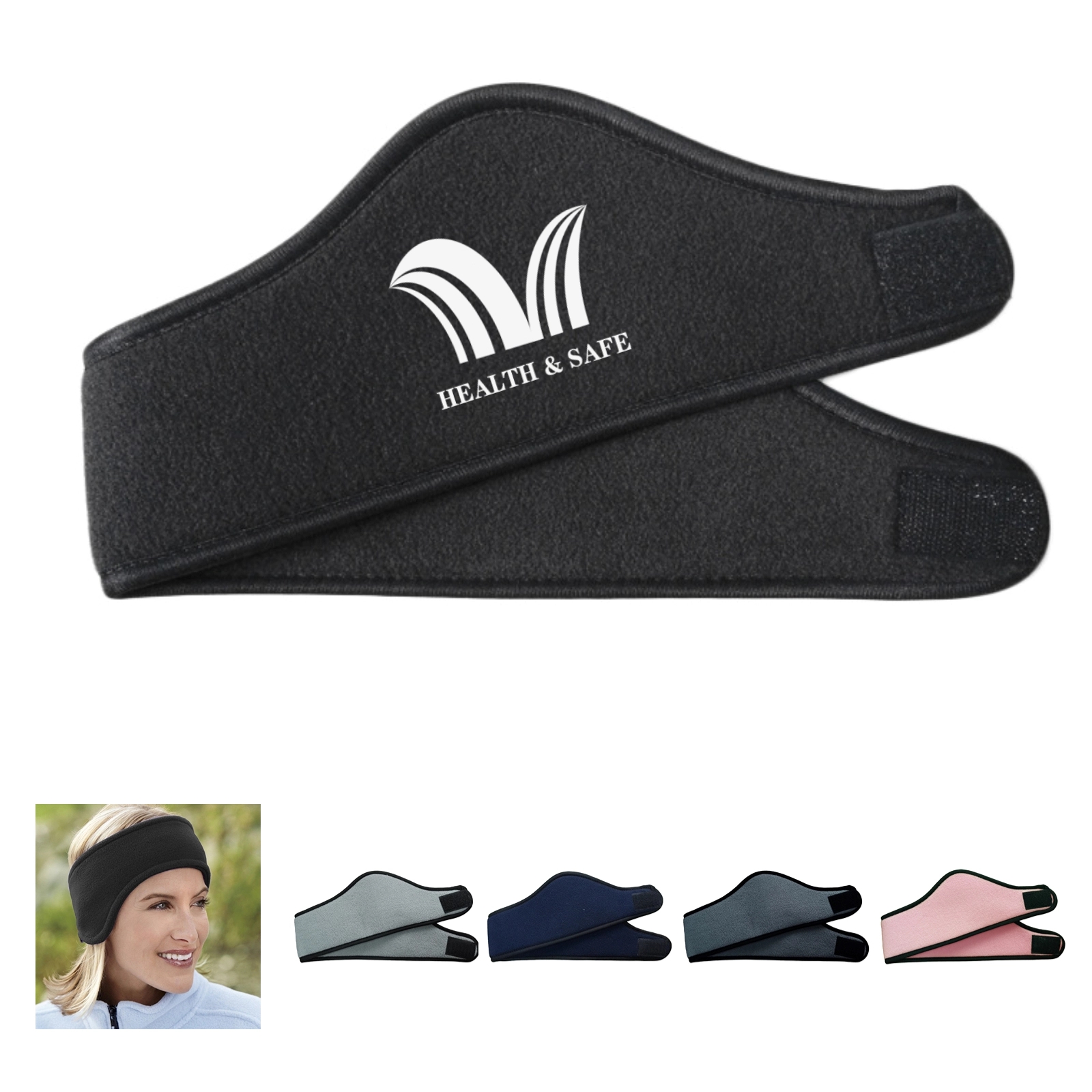 Double Layer Ear Warmer Fleece Headband 8