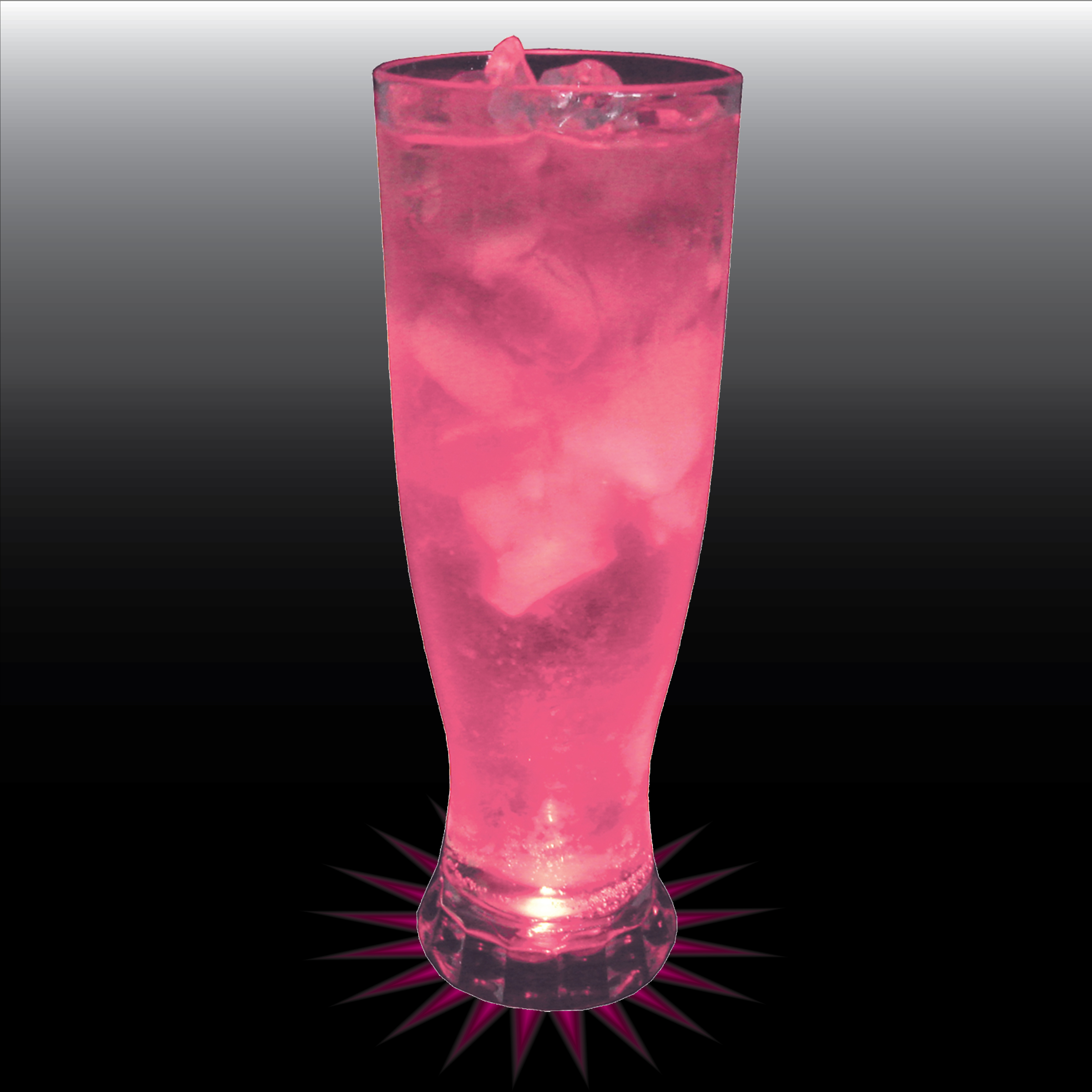 22oz Single Light Tall Fluted Plastic Pilsner Cup 8