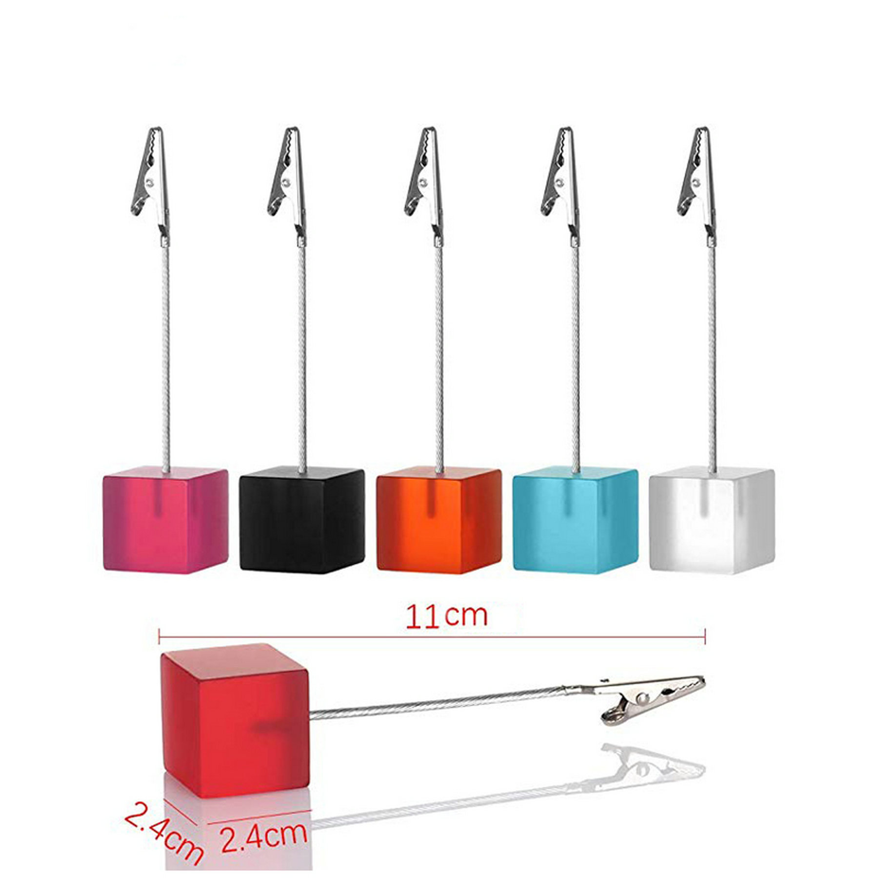 Square Shape Photos Clips Card Holder 2
