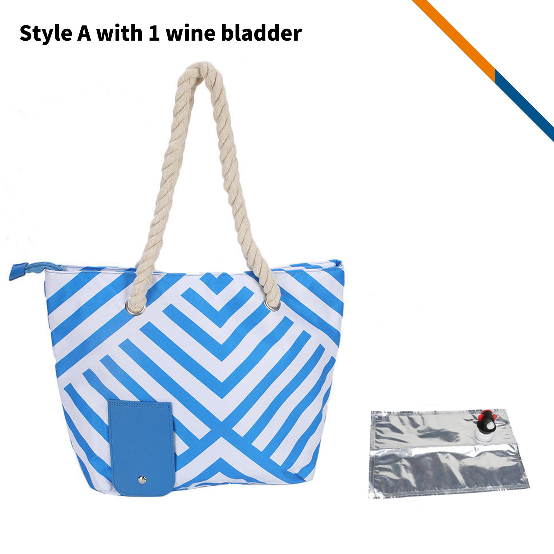 Vinzo Beach Wine Cooler Tote Bag 7