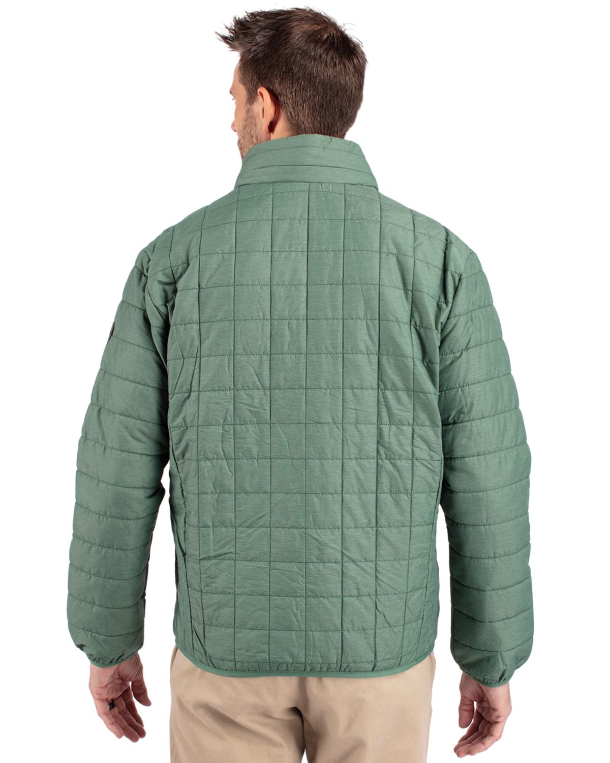 Cutter & Buck Rainier Recycled Insulated Puffer Mens Full Zip Jacket 24