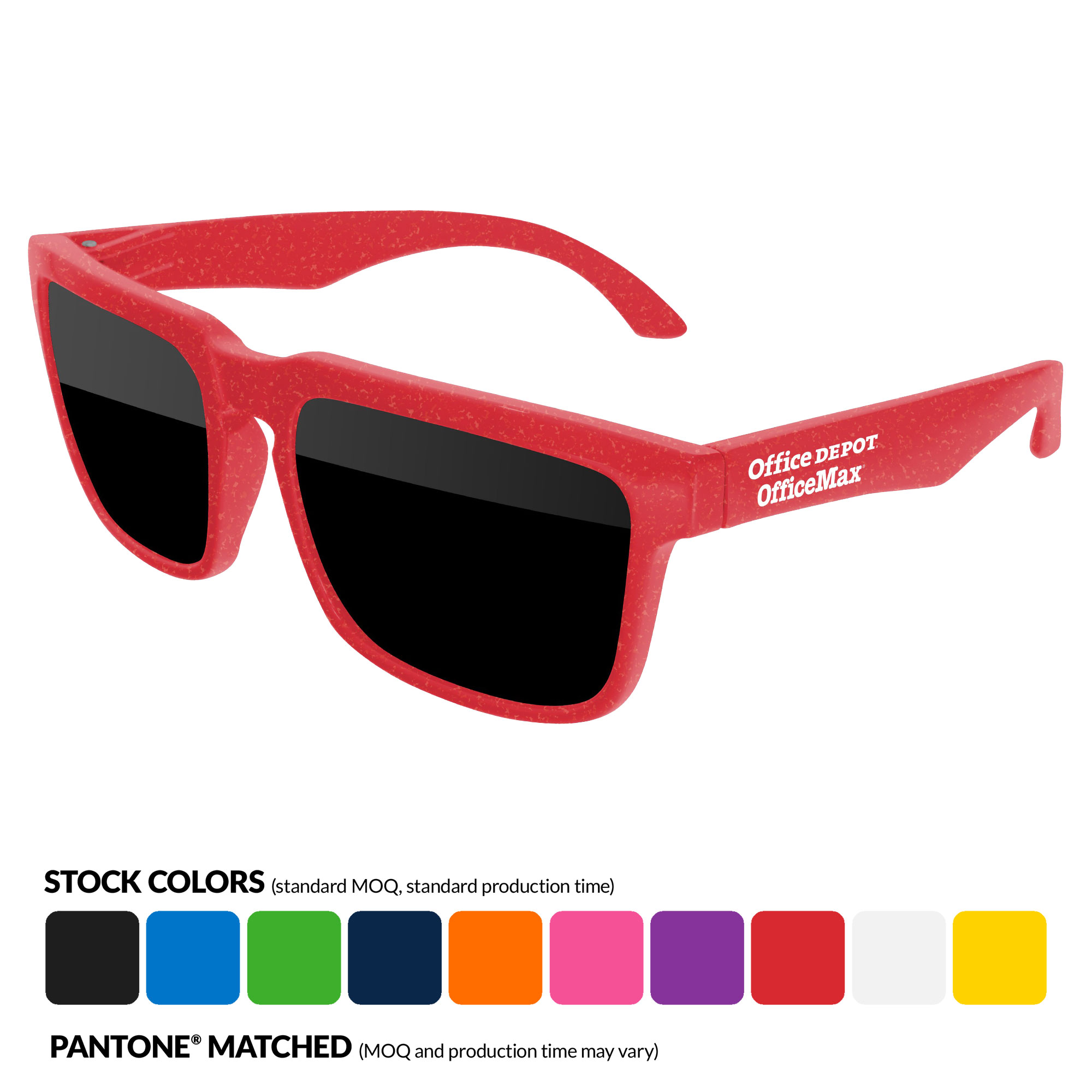 BPA Free Heat Sunglasses w/ 1 color temple imprint 2