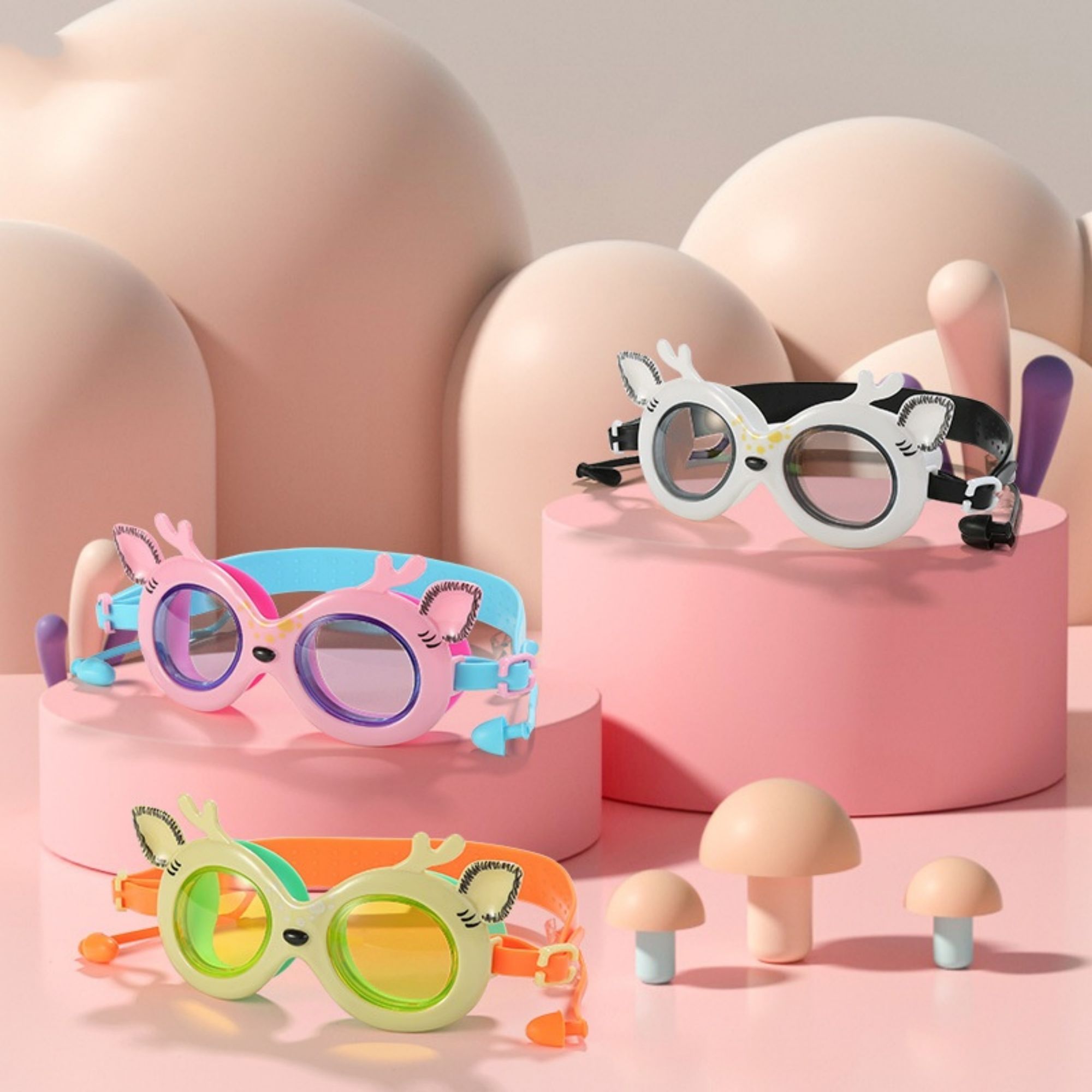 Mask Style Swimming Goggles For Kids 4
