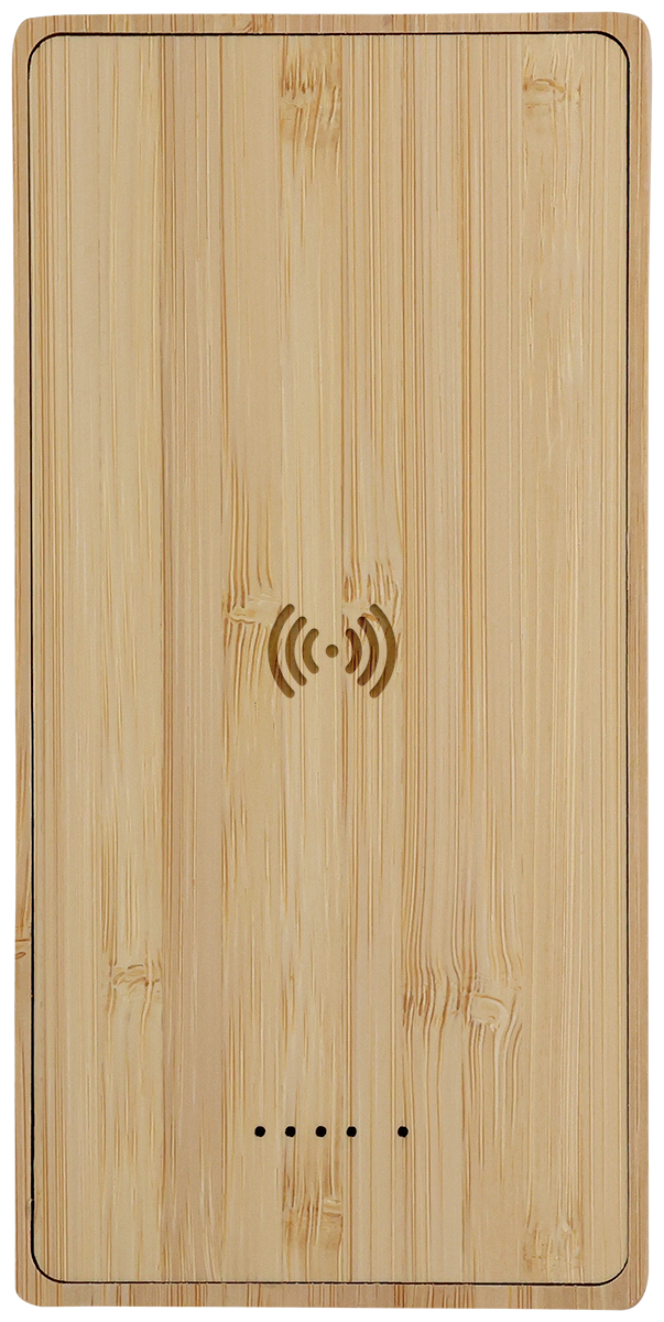 Bamboo 10,000mAh Solar/Wireless Powerbank 13