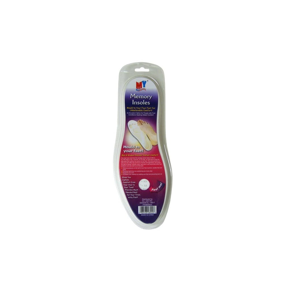 Memory Foam Insoles - Clear 2