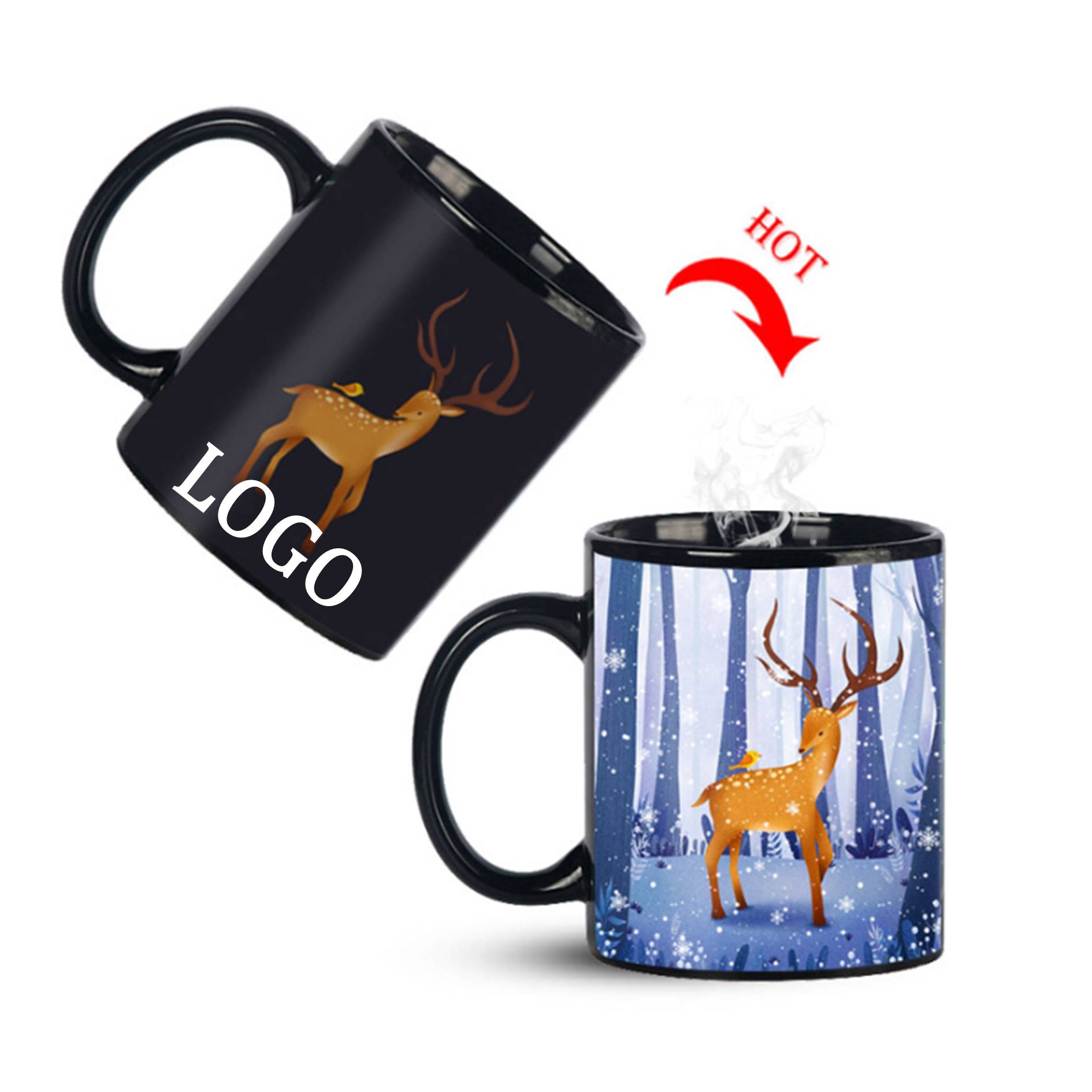 11 Oz. Magic Heat Color Changing Ceramic Mug 1