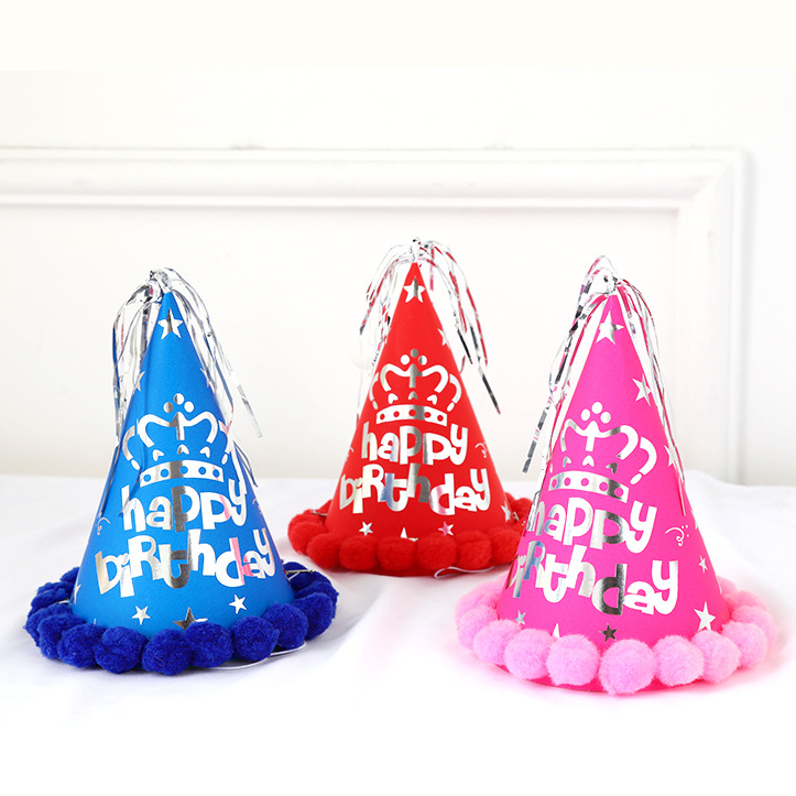 Birthday Party Kids Game Hat & Cake Celebration Decoration 5