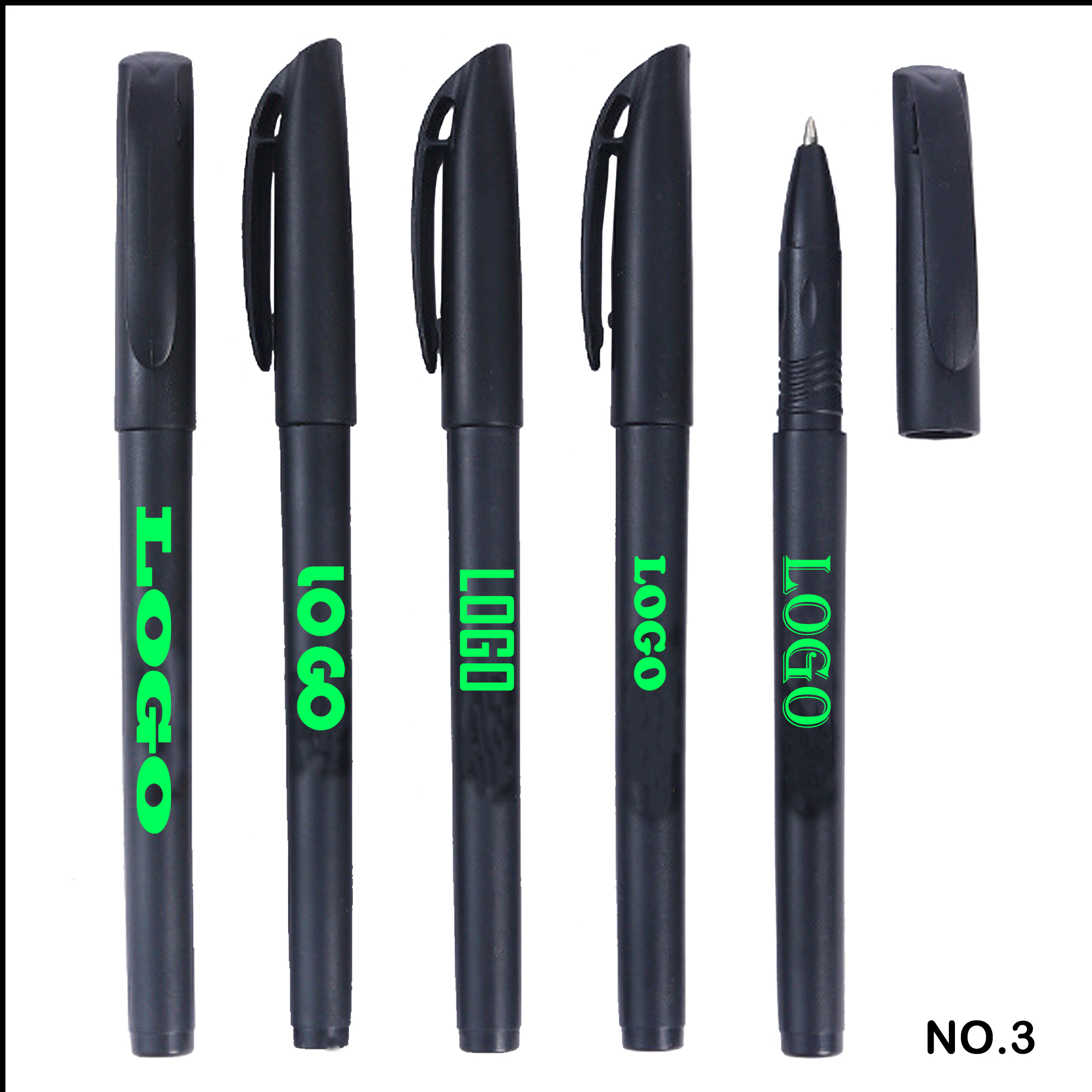 Frosted Matte Black Gel Pen 3