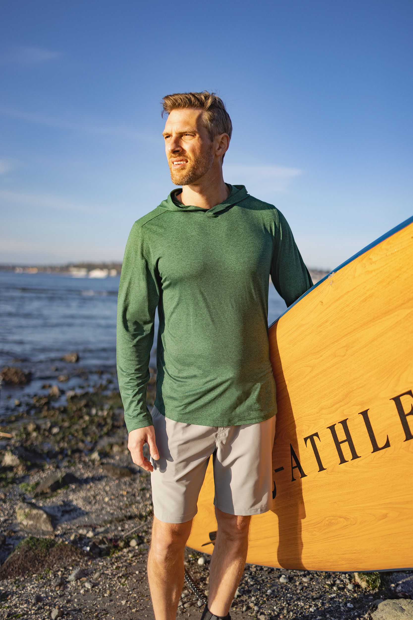 Cutter & Buck Coastline Recycled Double Peached Mens Hooded Pullover 64