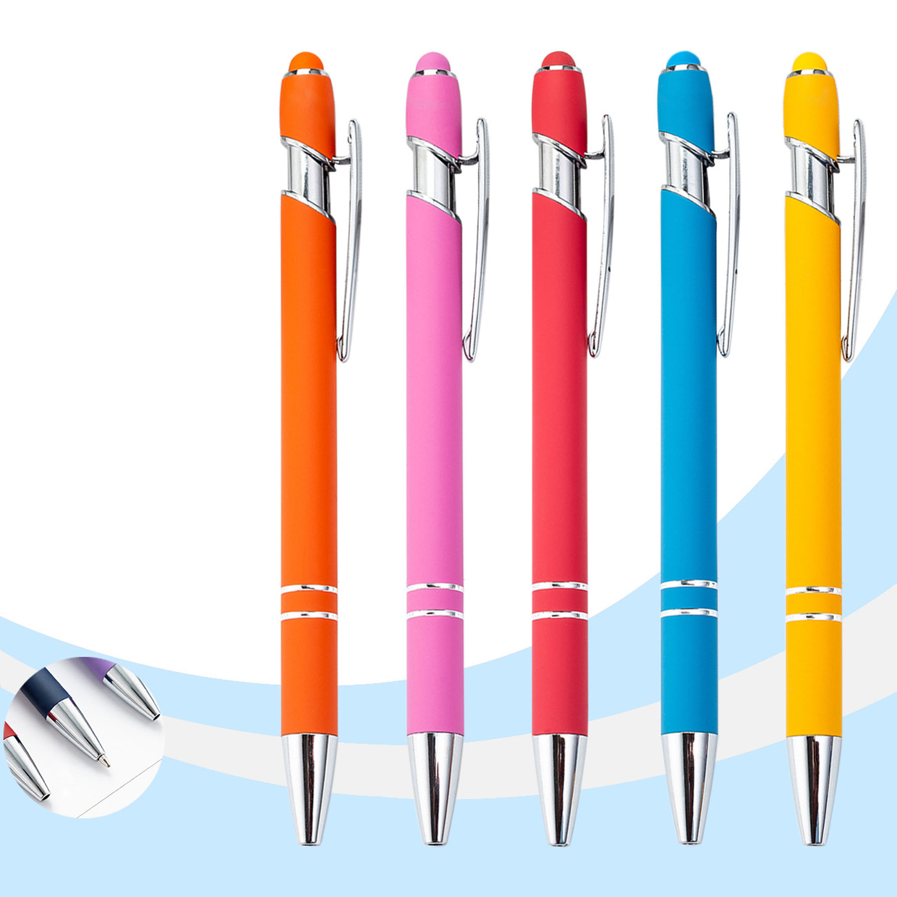 Ellipse Soft W/Stylus-Laser Engraved-Metal Pen 2
