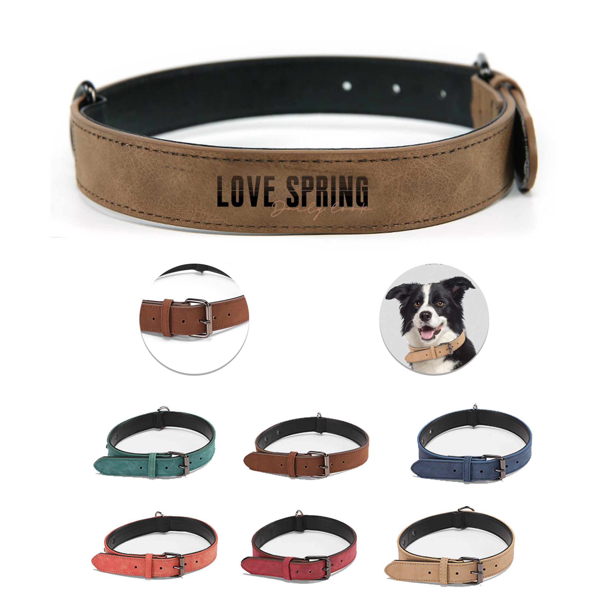 Leatherette Dog Collars