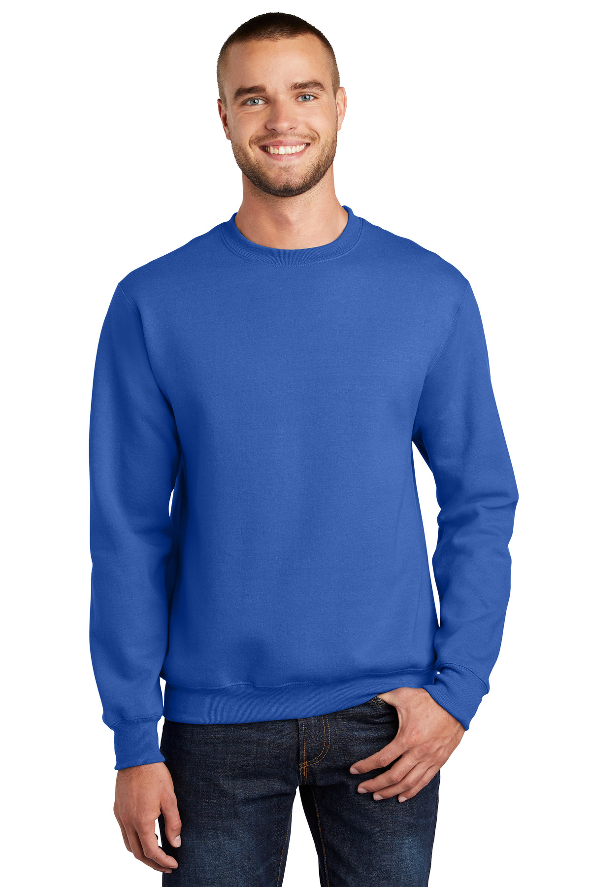 Port & Company® Essential Fleece Crewneck Sweatshirt, custom hoodie or sweatshirt with logo imprint 100