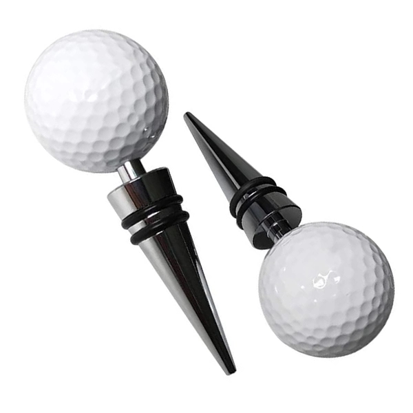 Personalised Golf Ball Wine Stopper 2