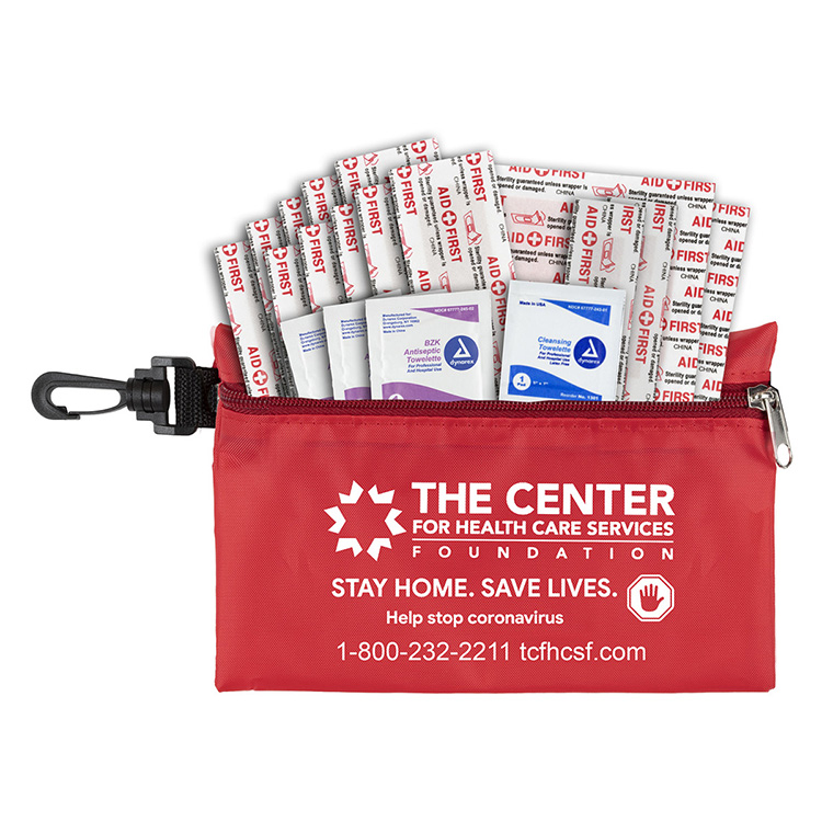 "ALL-YOU-NEED" 28 Piece Multi-Bandage First Aid Kit in Supersized Zipper kit Components with Plastic 5
