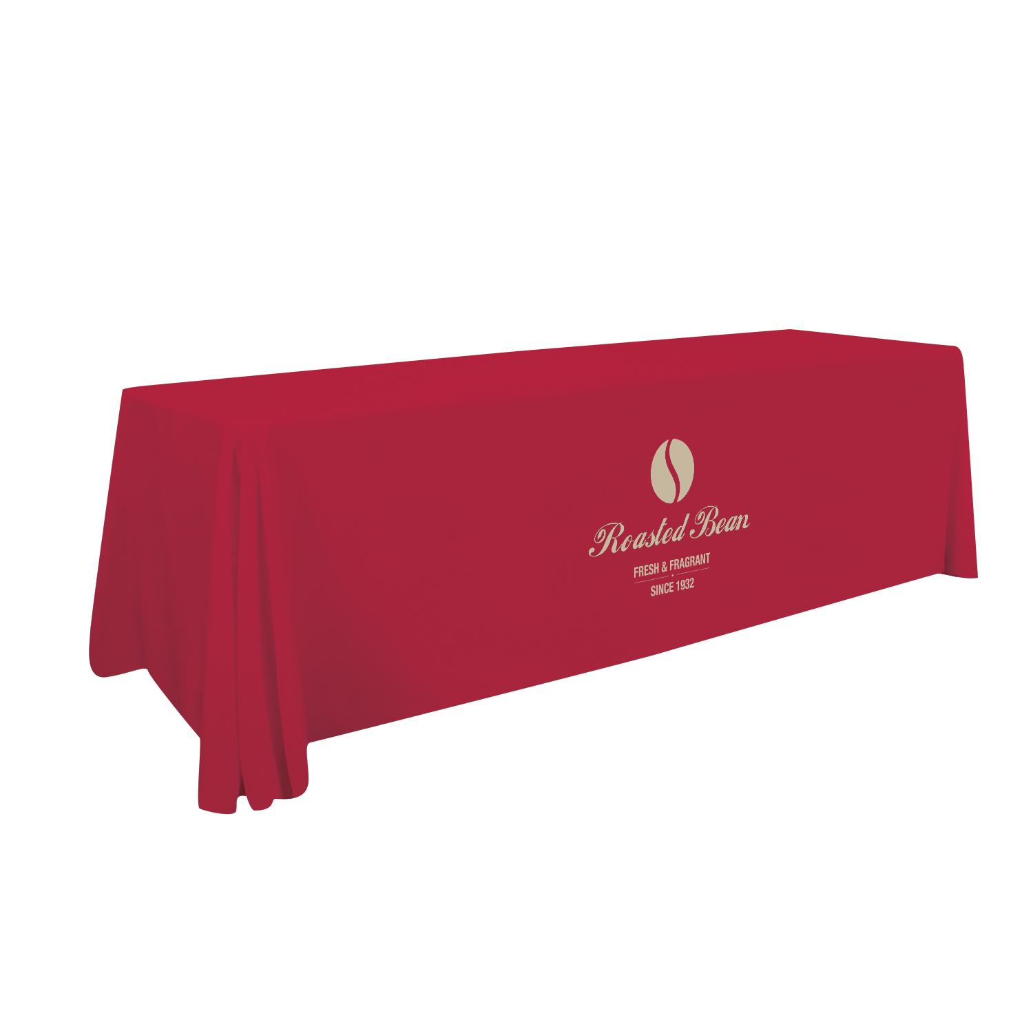 8' Stain-Resistant 3-Sided Table Throw (Full-Color Imprint, One Location) 7