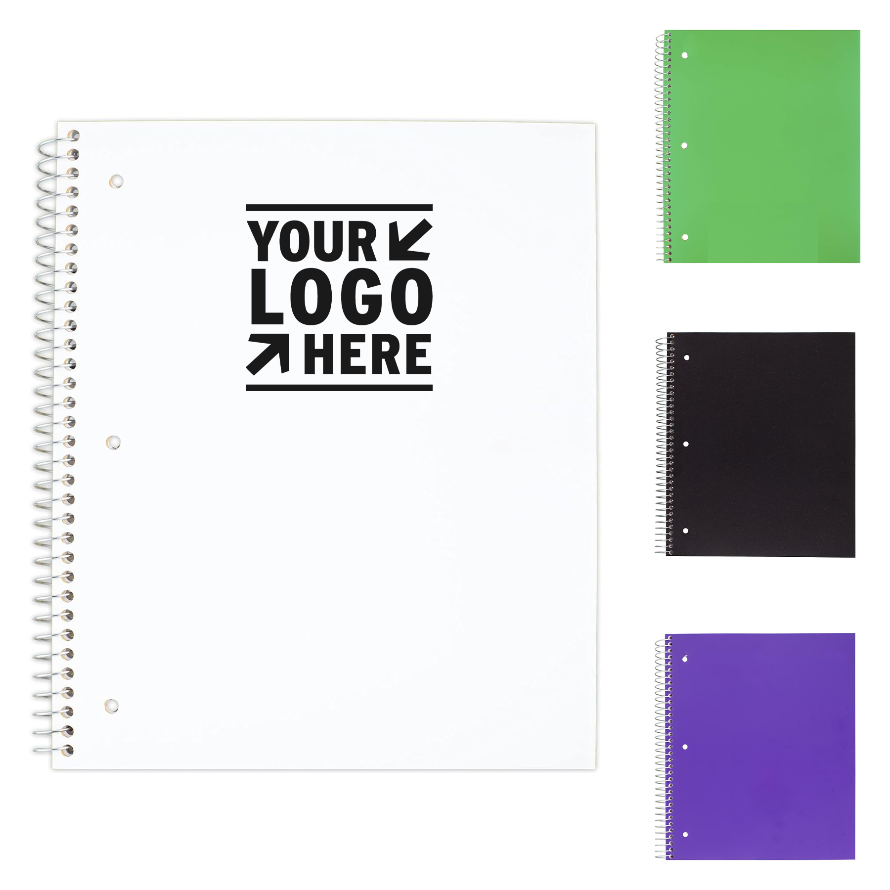 11" x 8.5" 100 Sheets Spiral Notebook 2