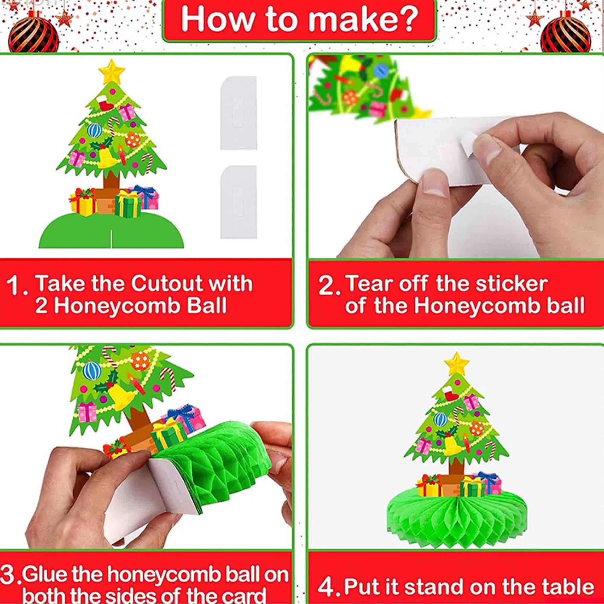 Custom 3D Honeycomb Centerpieces Ornaments Table Decoration 2