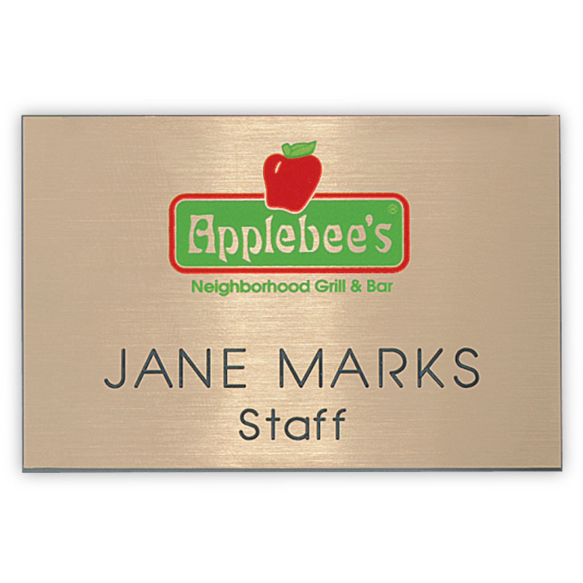 Hollywood Plastic Express Name Badge (Standard size 2" x 3") 1