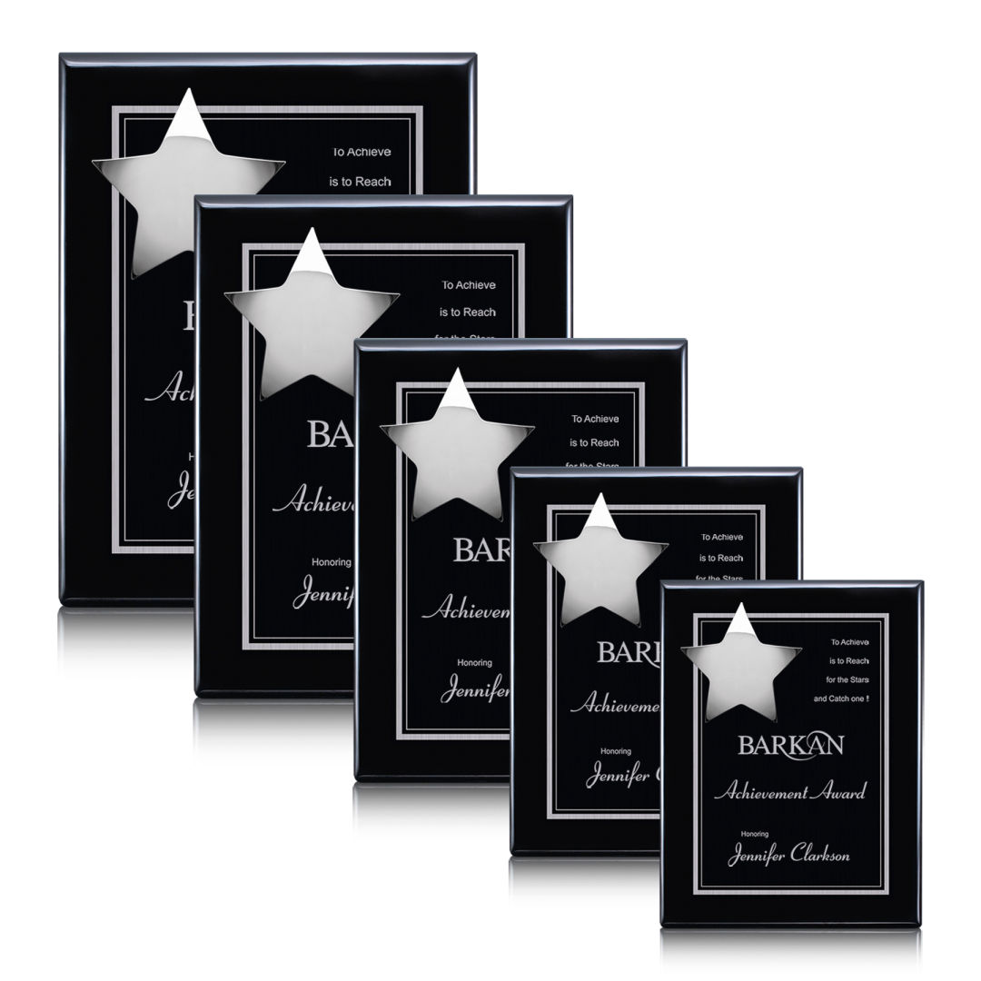 Hollister Plaque - Black/Chrome