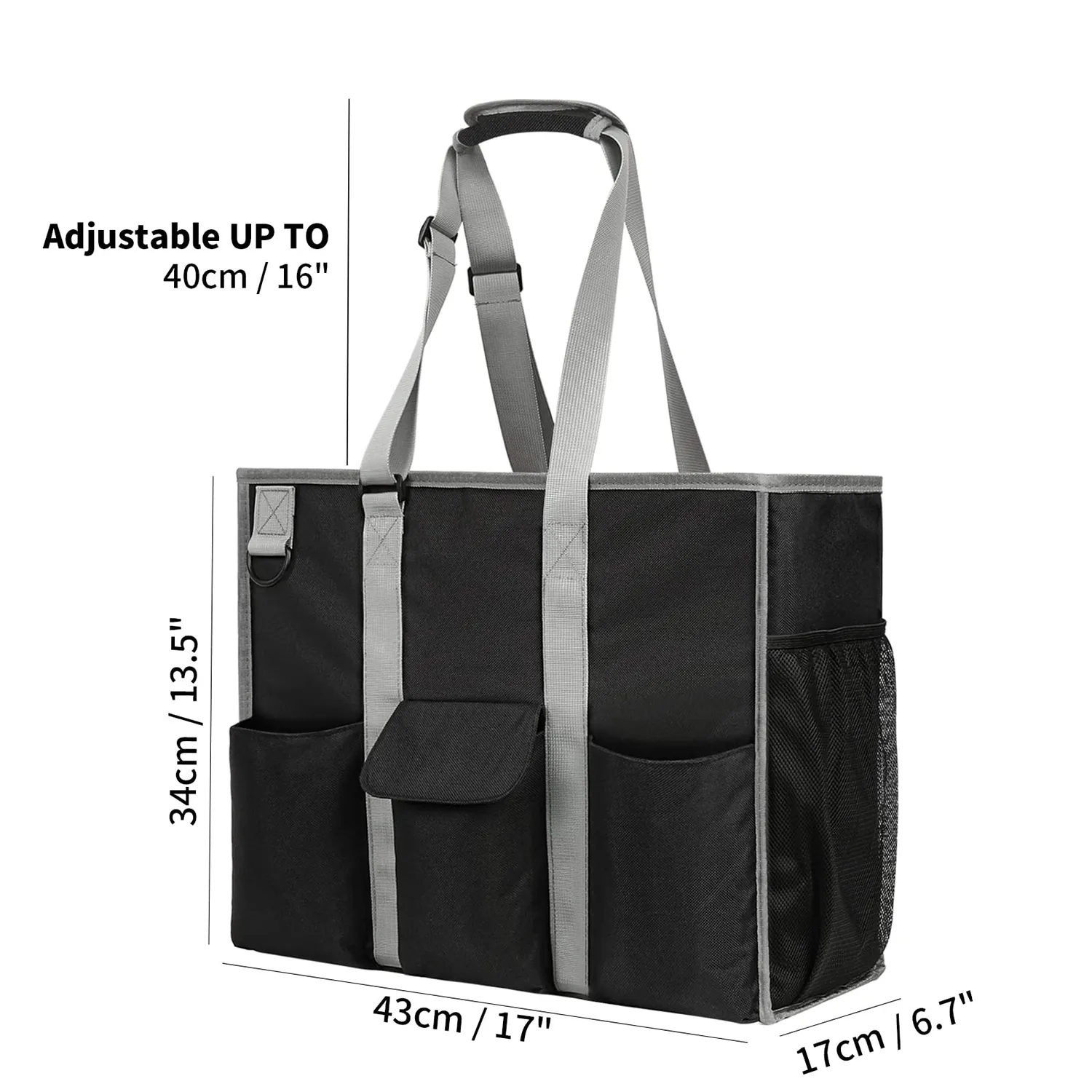 Large Utility Tote Bag For Work, custom tote bag with logo imprint 4
