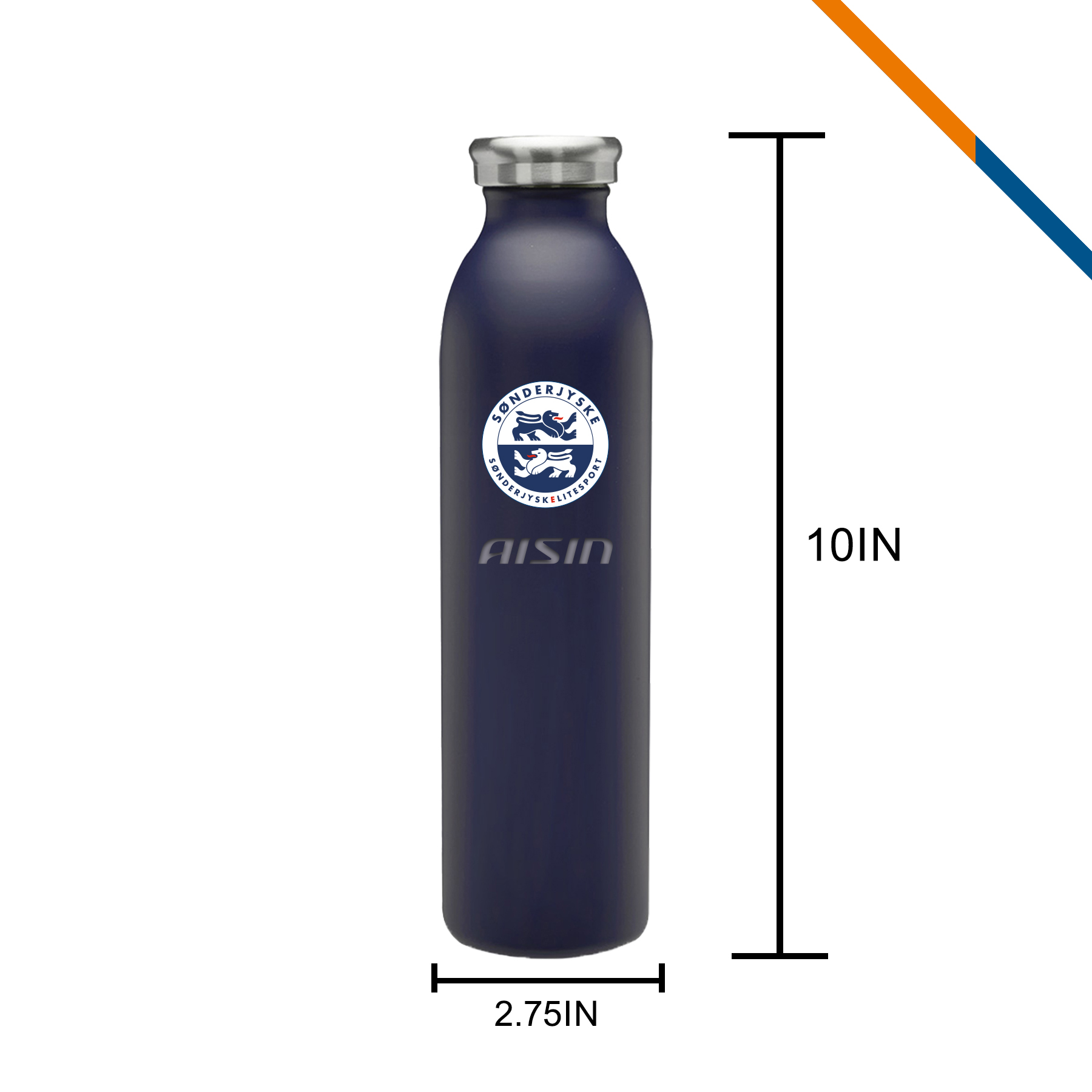 Liga Stainless Steel Water Bottle - 20 OZ., custom water bottle with logo imprint 4