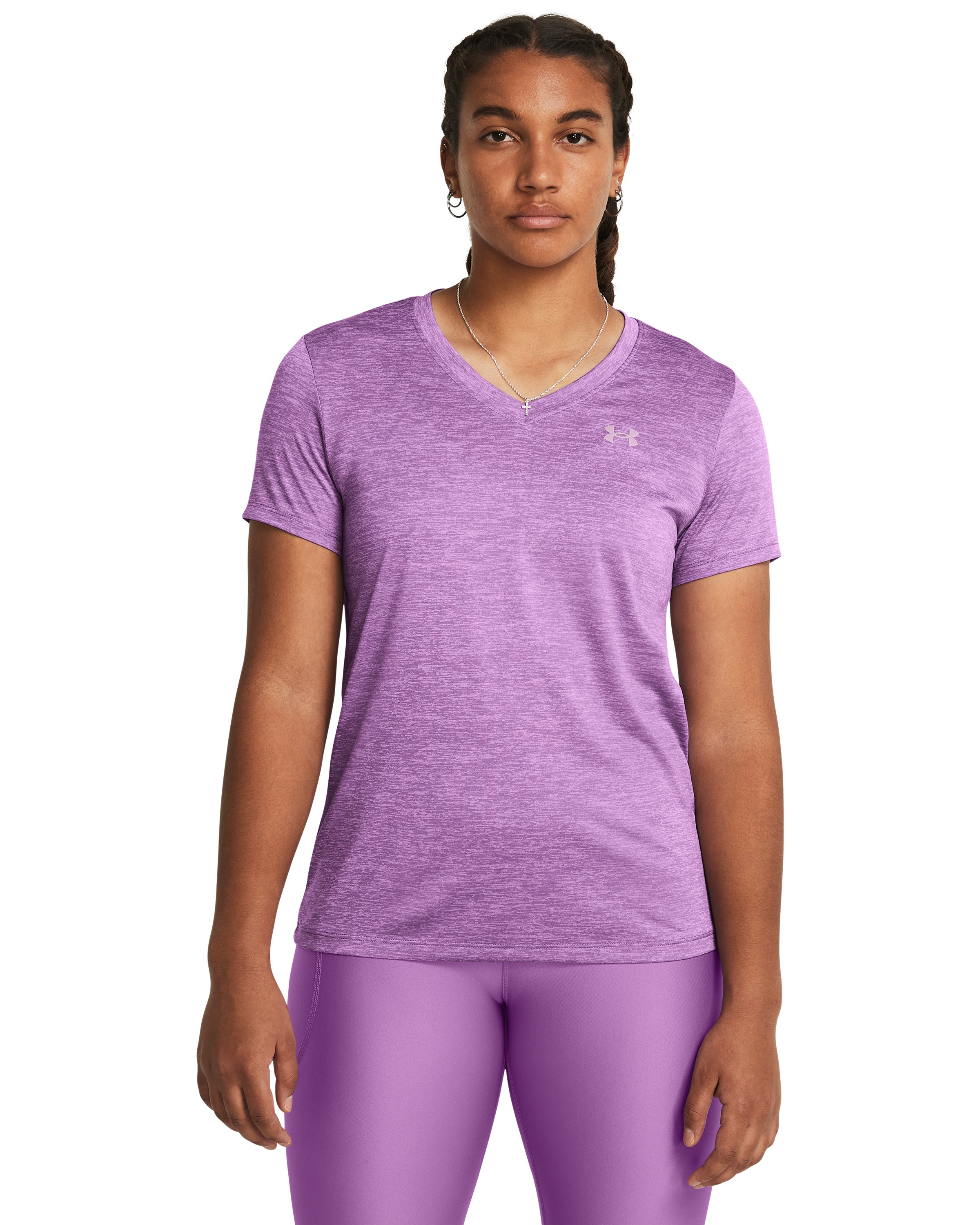 UA Tech Twist Women's V-Neck Short Sleeve 2