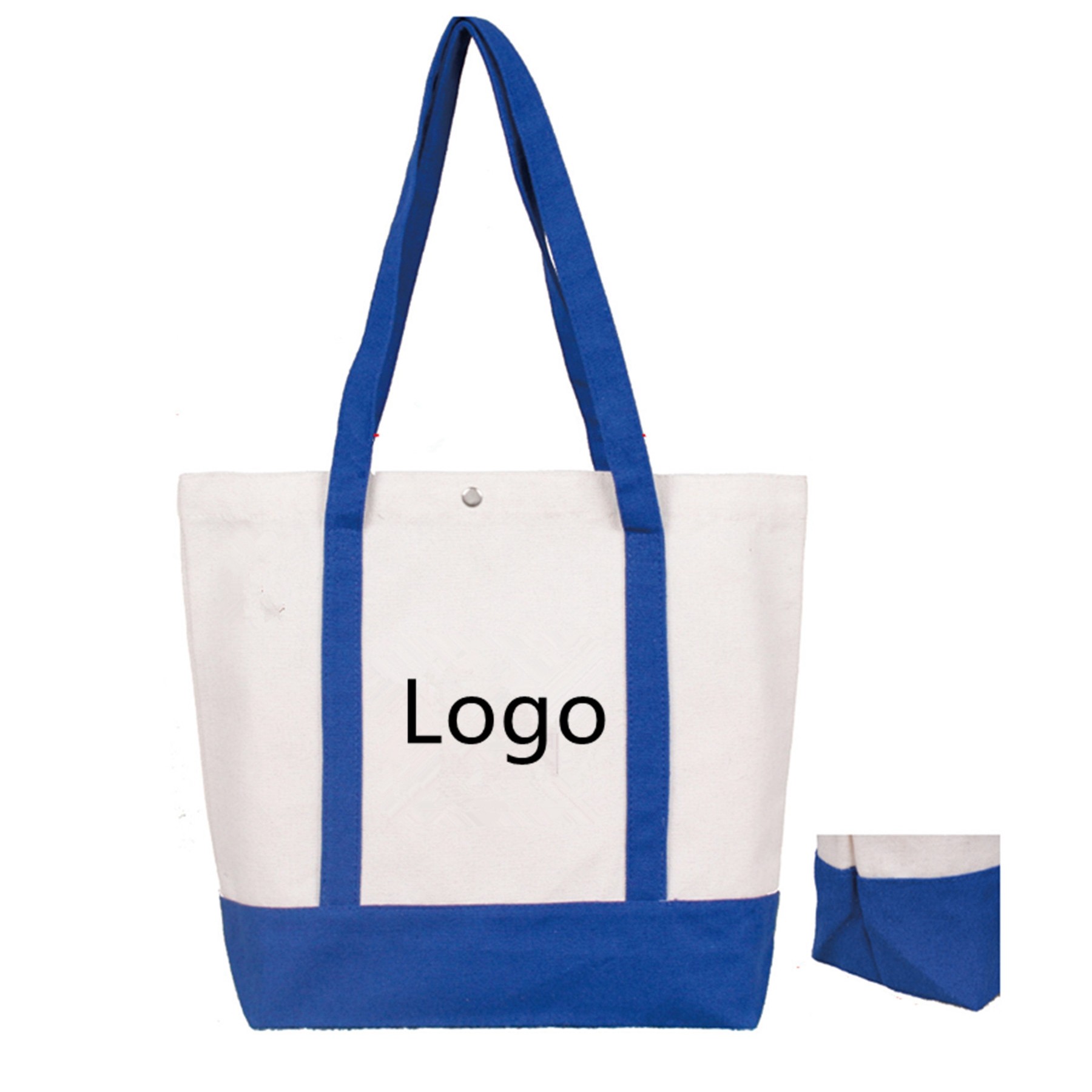 Beach Canvas Tote Bag, custom tote bag with logo imprint 1