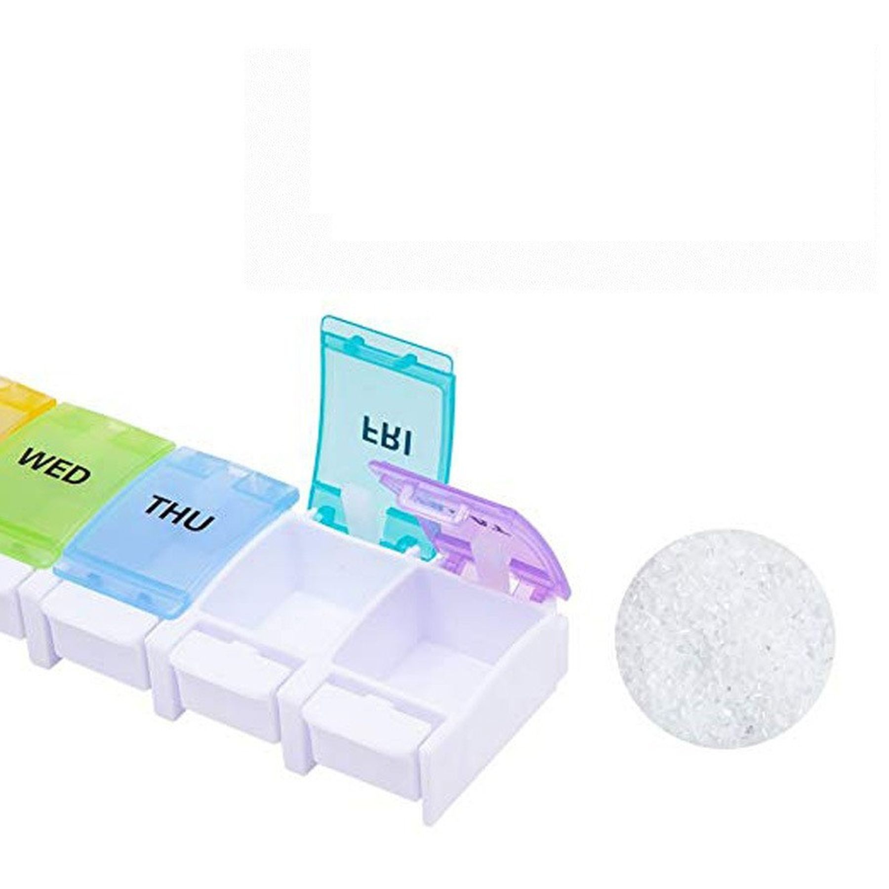 Weekly Pill Organizer Bpa Free Travel 7 Days Pill Box Case 12