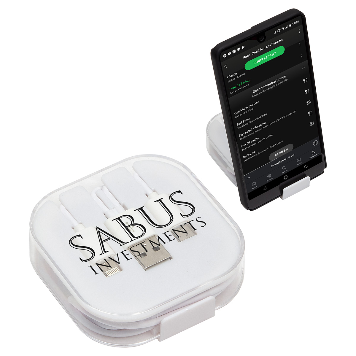 Trio 3-in-1 Charging Cable with Built-In Phone Stand 2