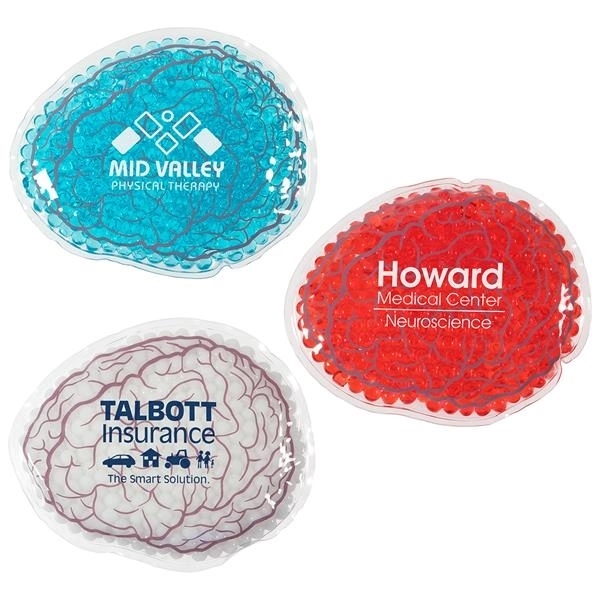 Brain Shaped Hot/Cold Gel Bead Pack 3