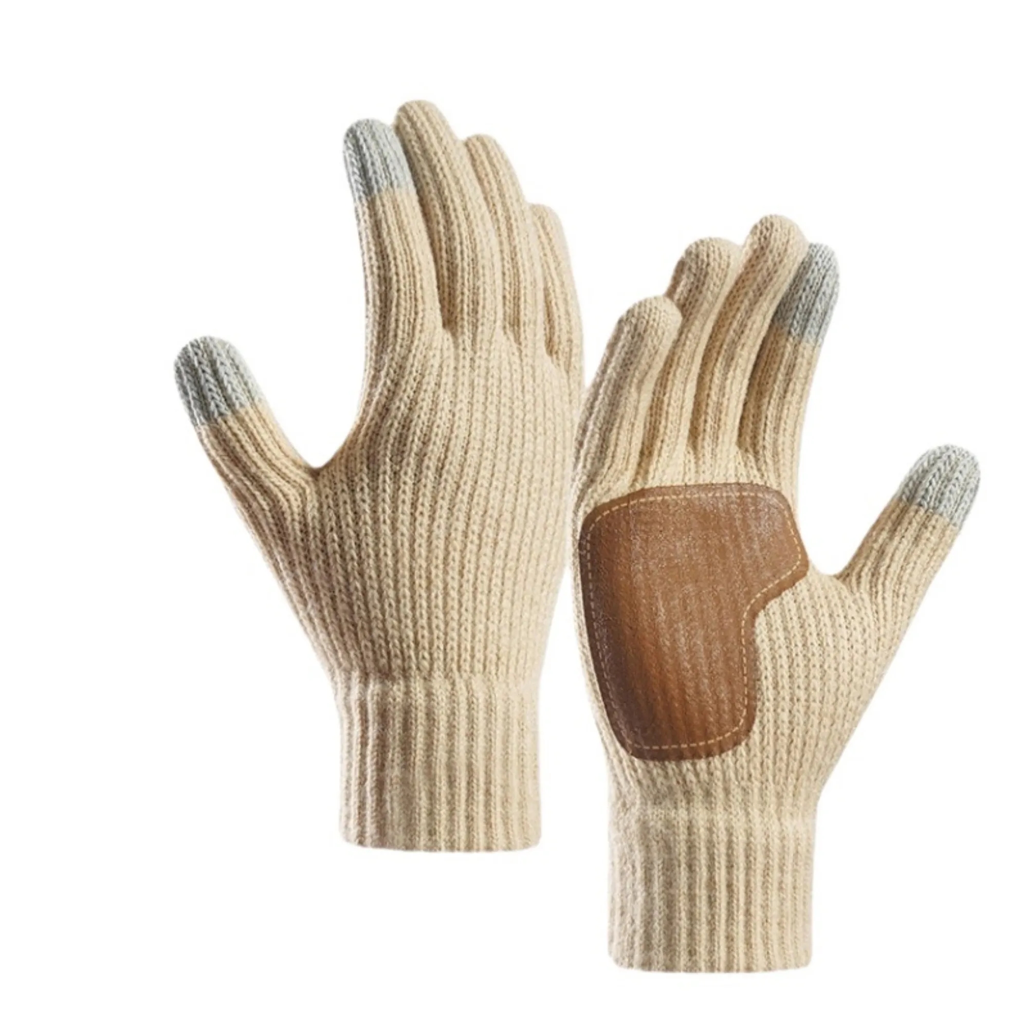Touchscreen Knit Winter Gloves Grip 5