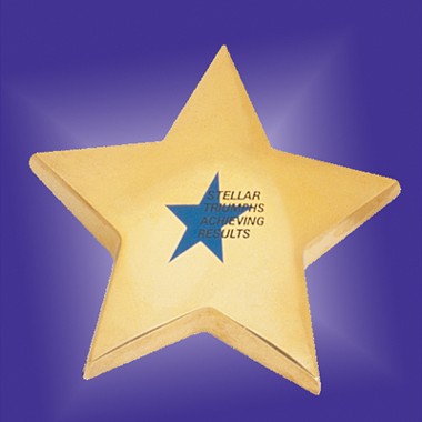 Brass Star Paperweight 1