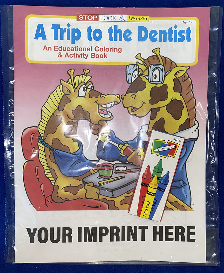 COLORING SET - A Trip to the Dentist Coloring Book Fun Pack 5