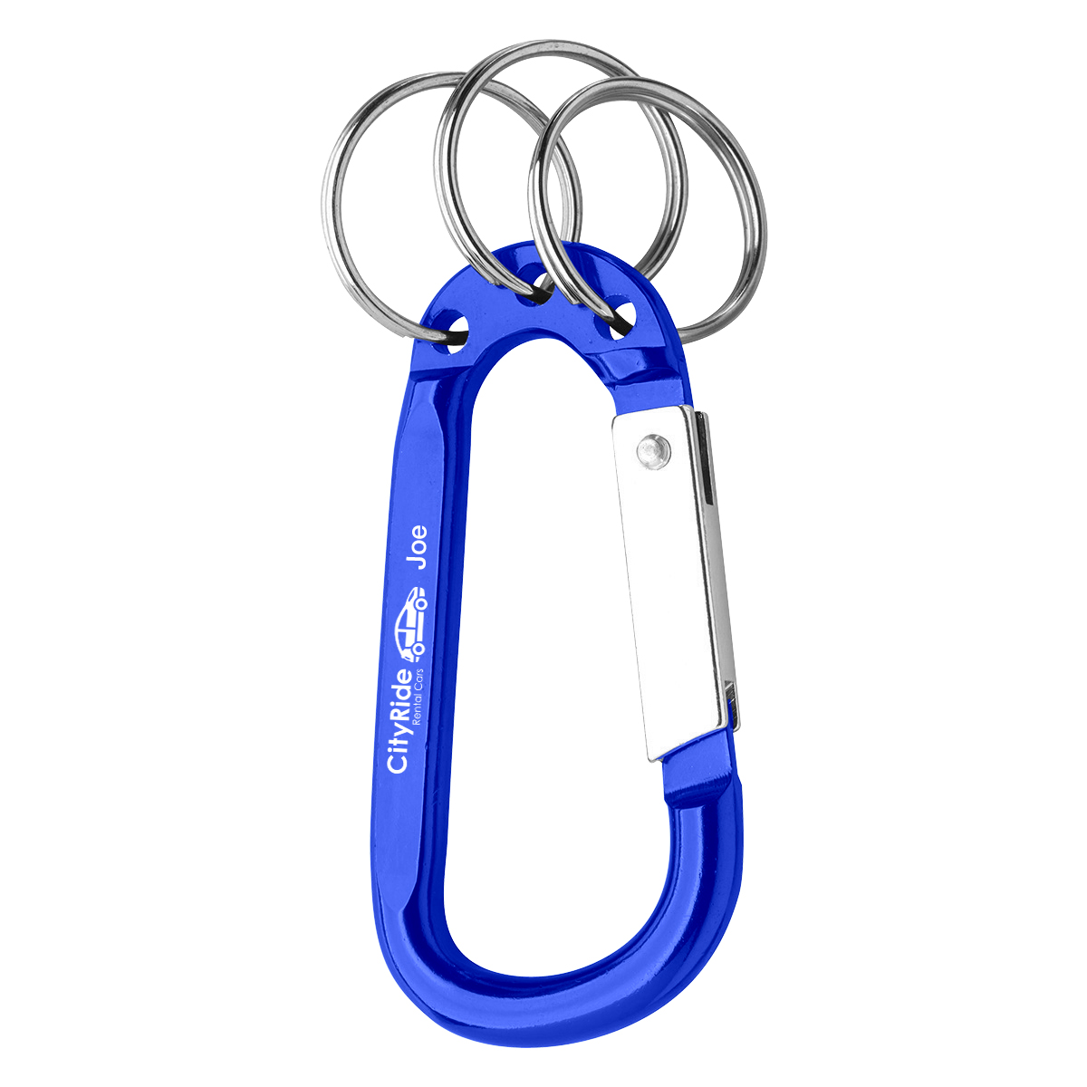 8mm Carabiner With Triple Split Ring 11