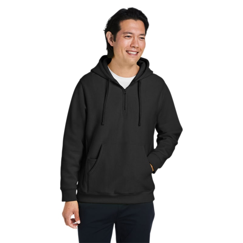 Team 365 Unisex Zone HydroSport™ Heavyweight Quarter-Zip Hooded Sweatshirt 4