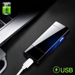 Sleek Electronic Arc Lighter With Flip Cap USB Charging Eco Friendly 15