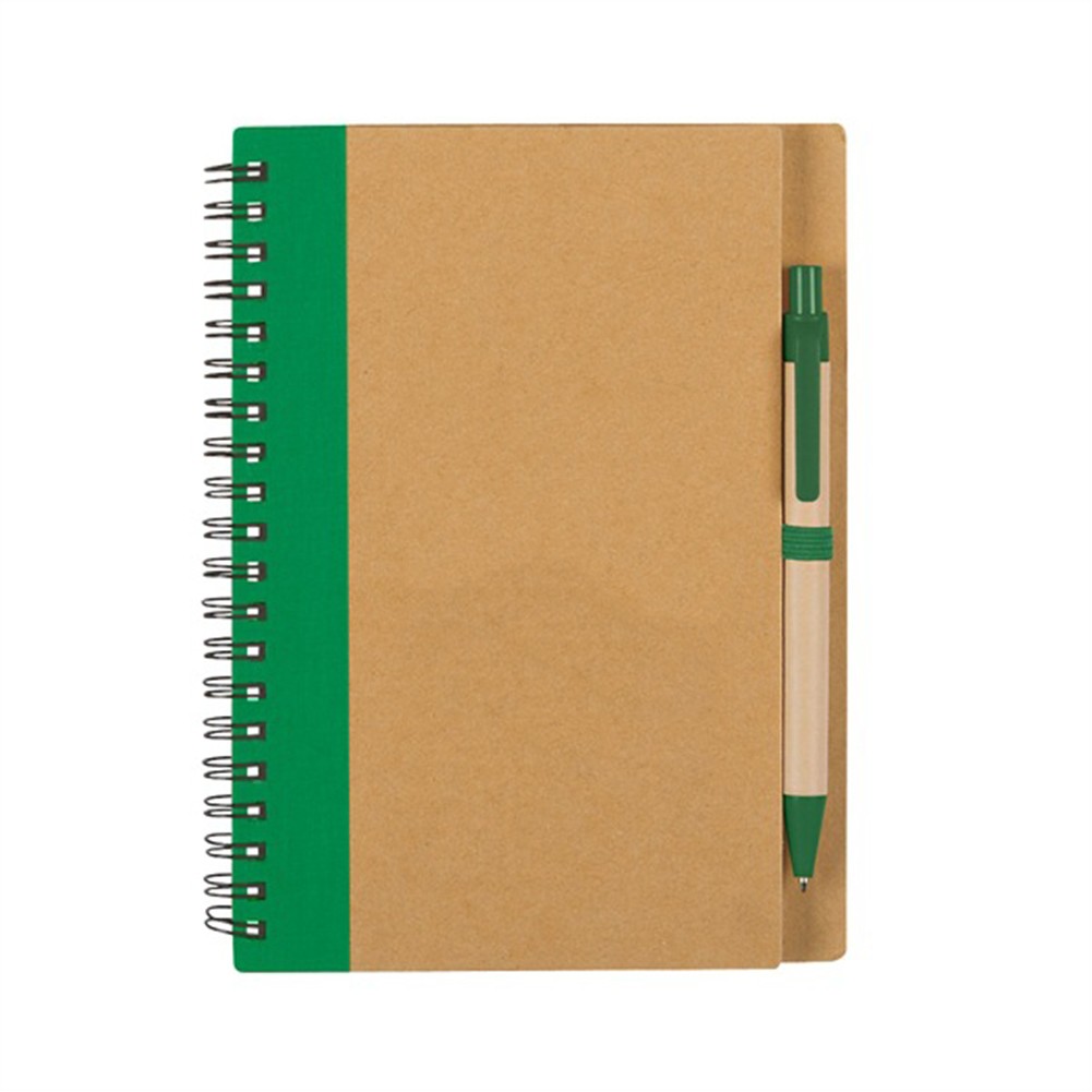 Eco Spiral Notebook w/Pen 6