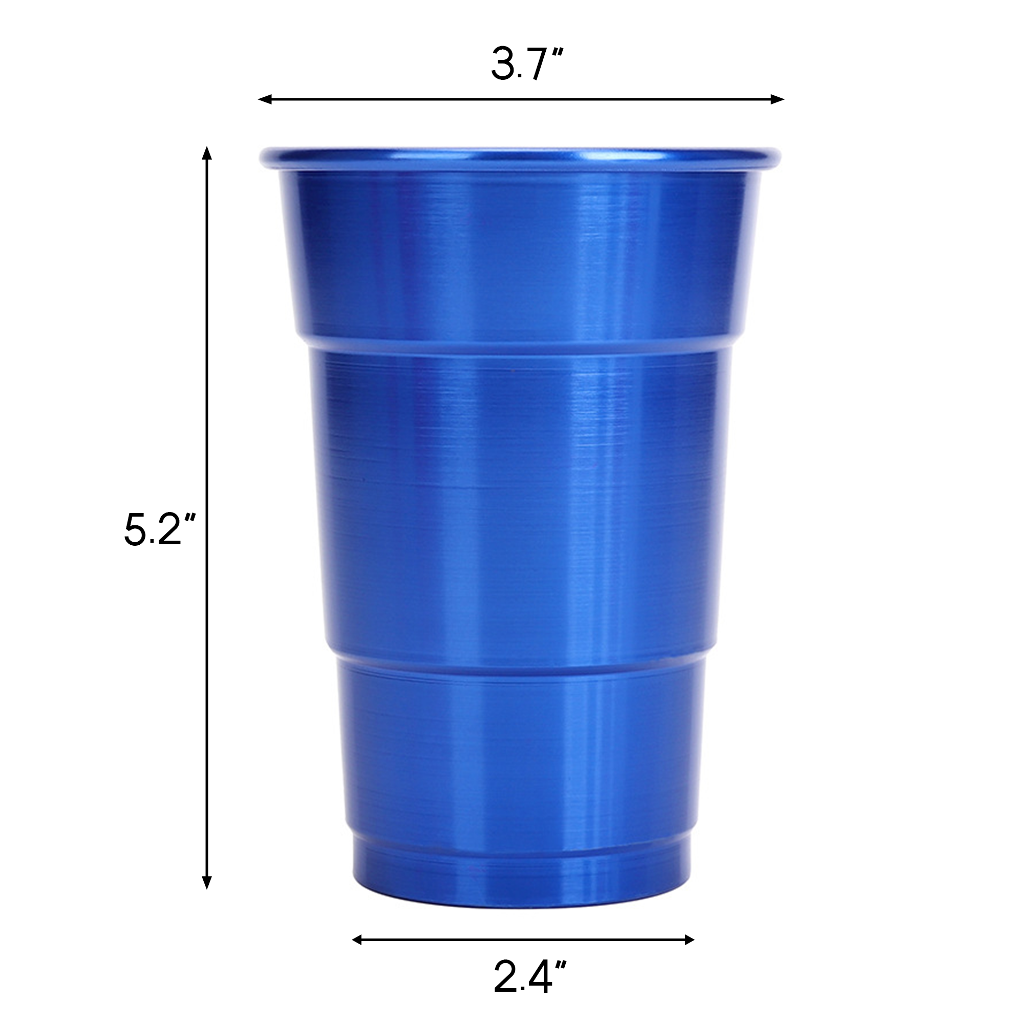17oz Reusable Metal Beer Cups 4