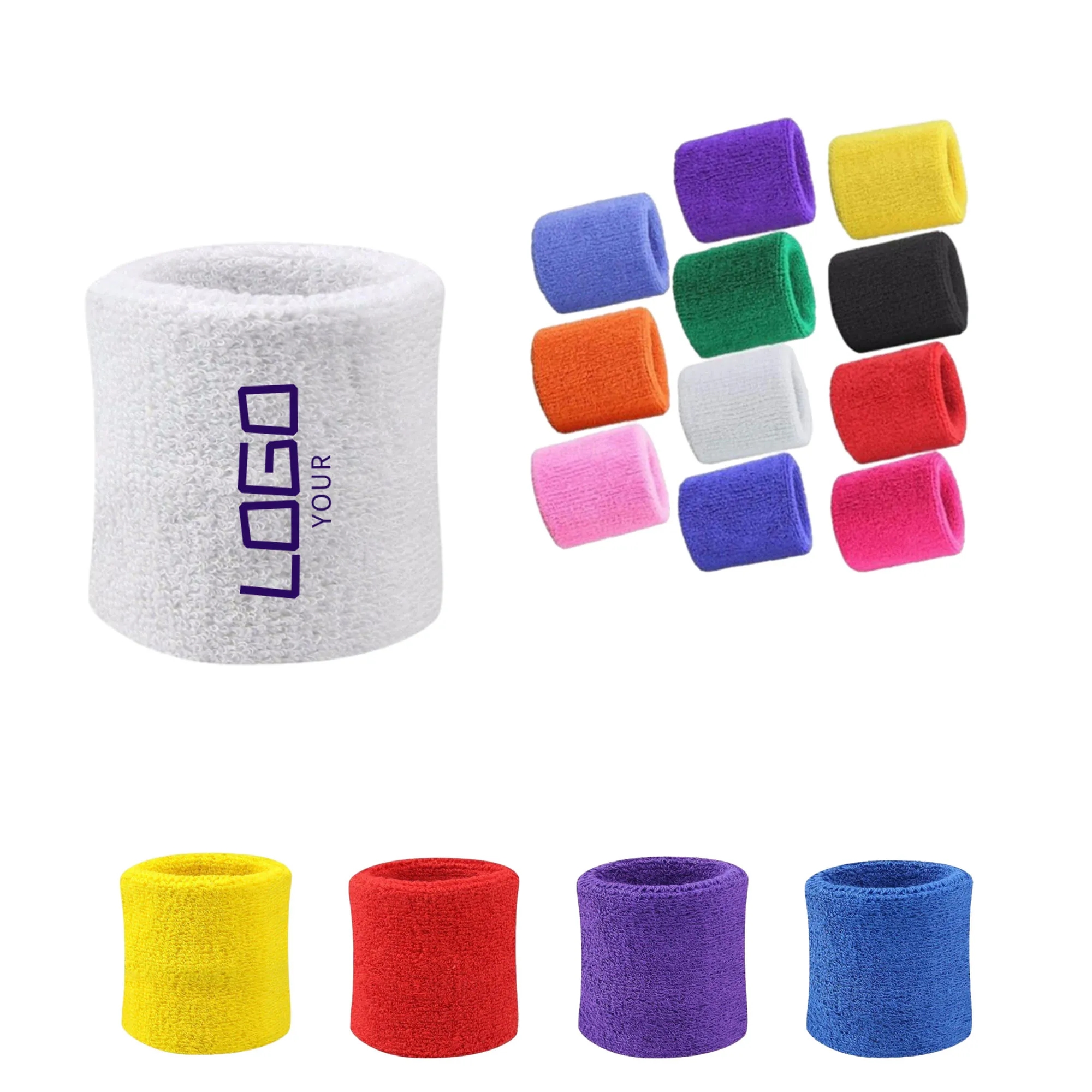Athletic Cotton Wrist Sweatbands 1