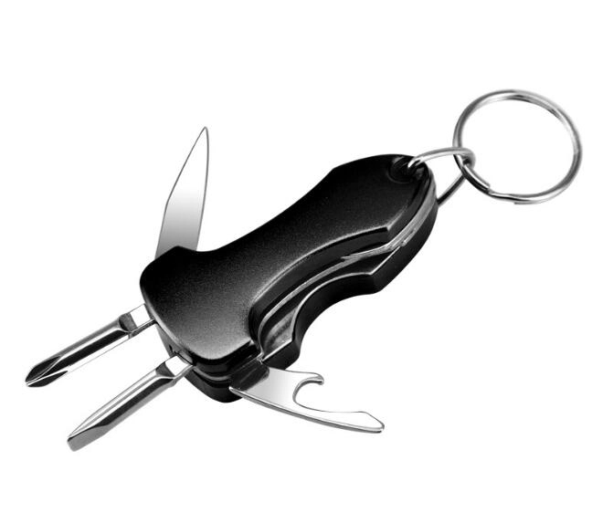 Multifunction Folding Pocket Mini Tool LED Keychain 1