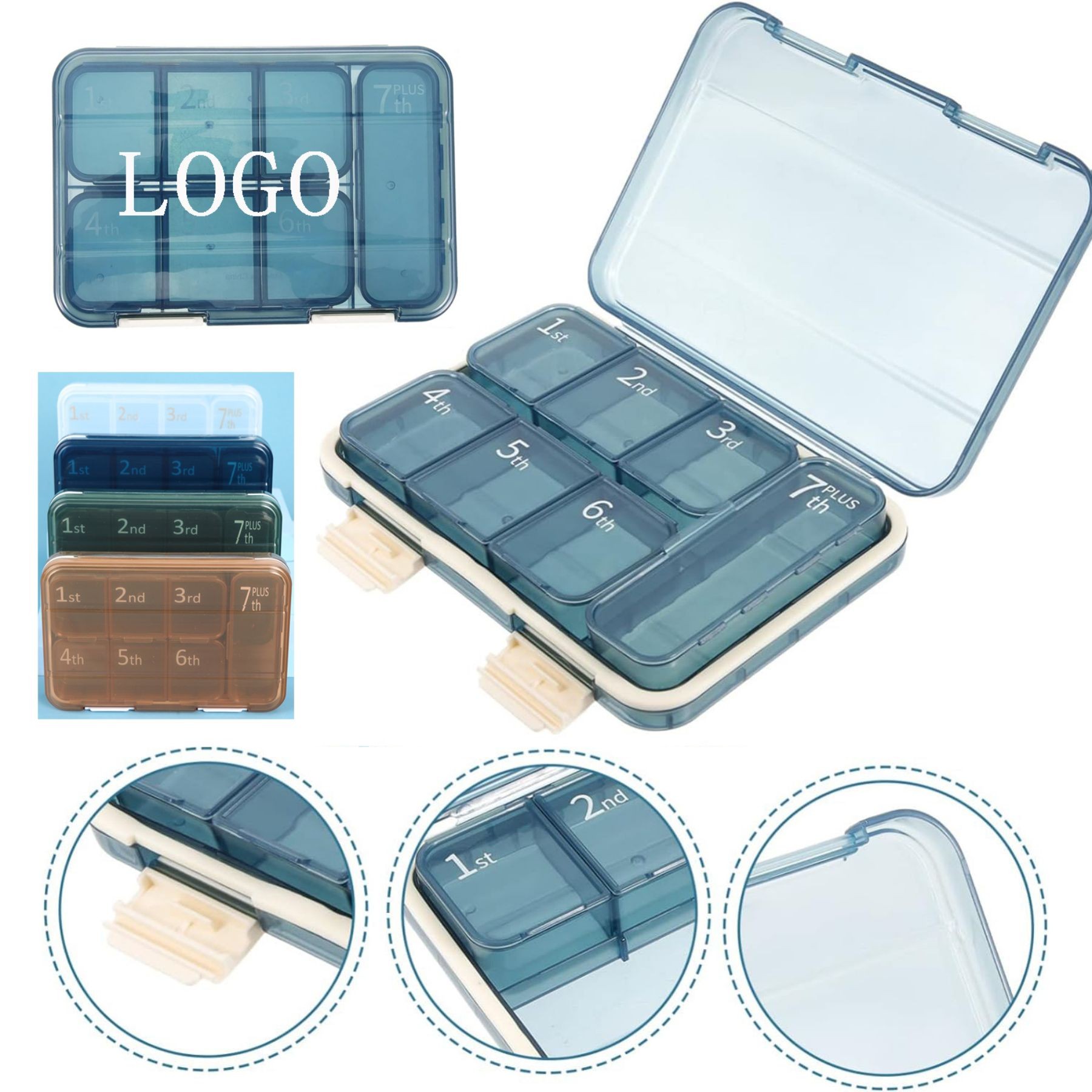 Weekly Pill organizers Box